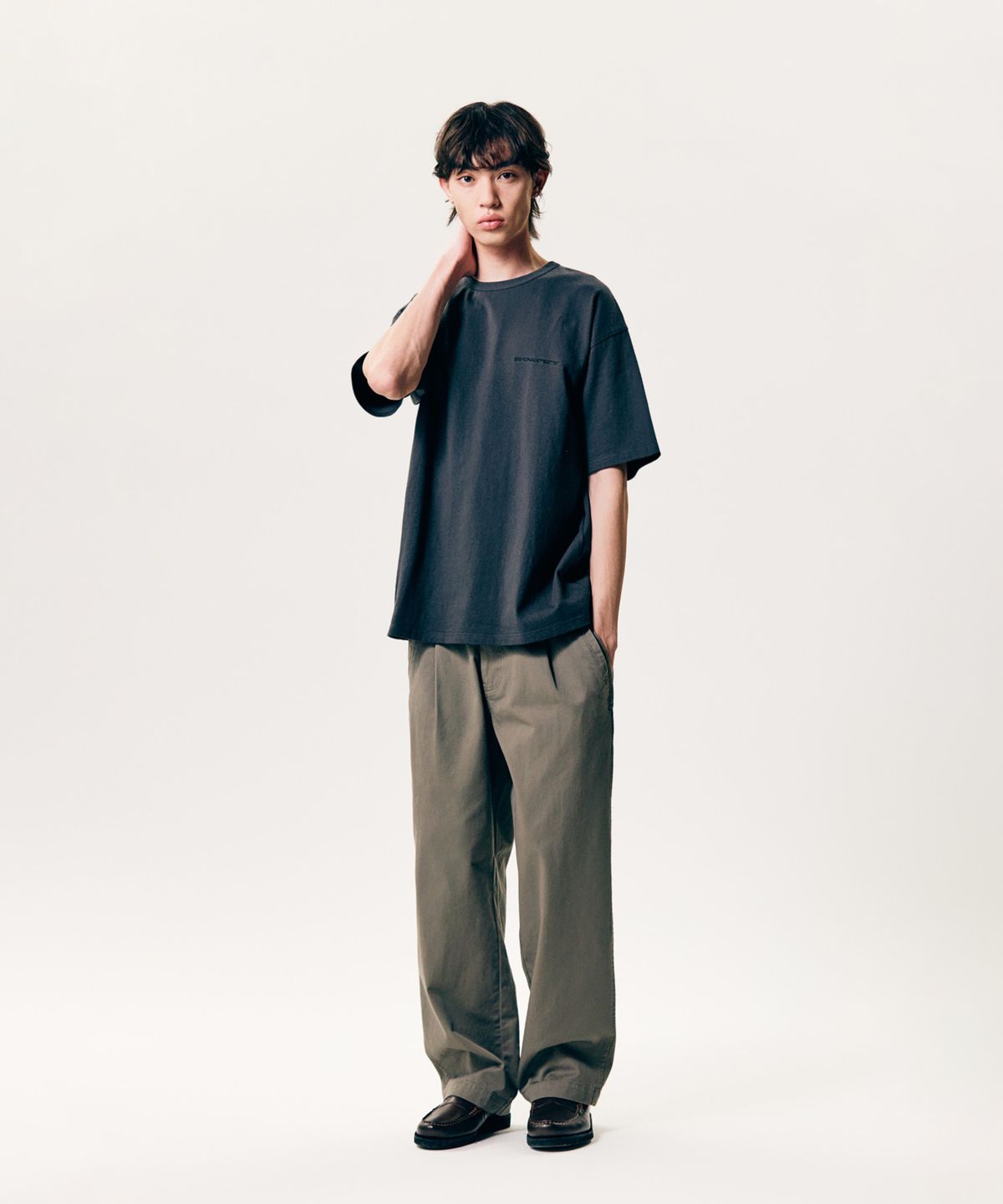 에스피오나지(ESPIONAGE) Standard Logo Heavyweight Tee Vintage Black