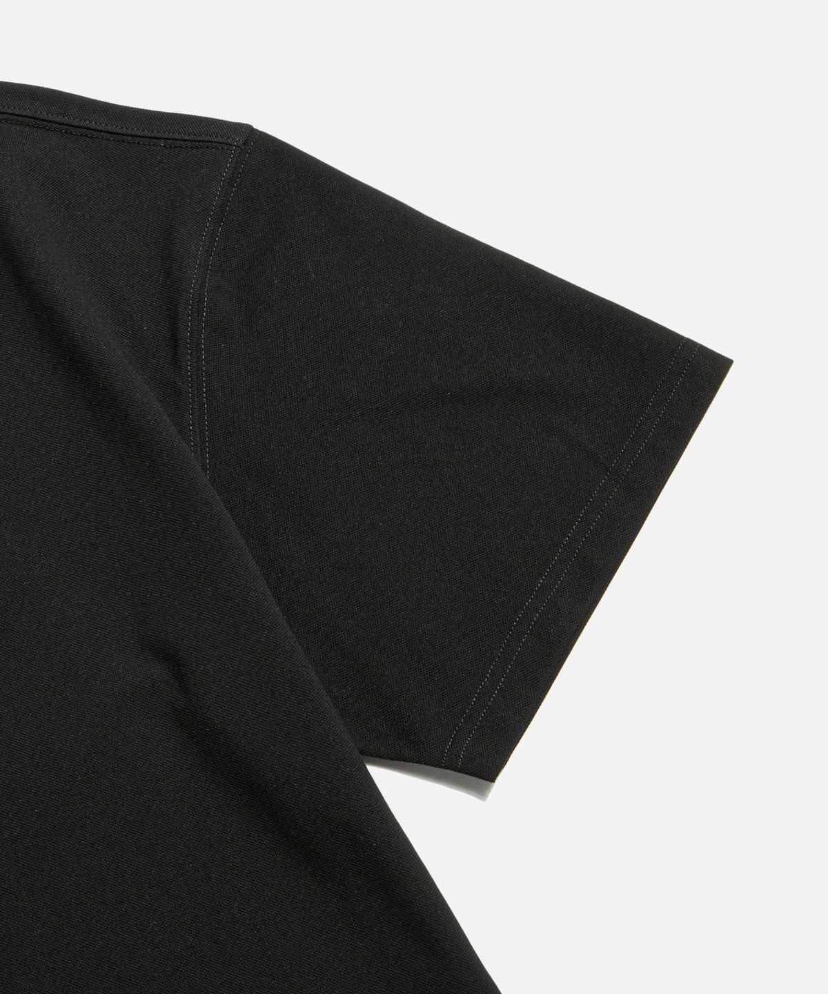 에스피오나지(ESPIONAGE) Over Pique Polo Shirt Black
