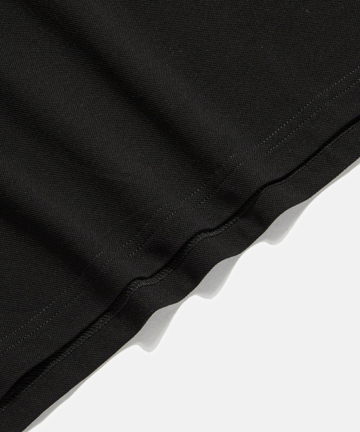 에스피오나지(ESPIONAGE) Over Pique Polo Shirt Black