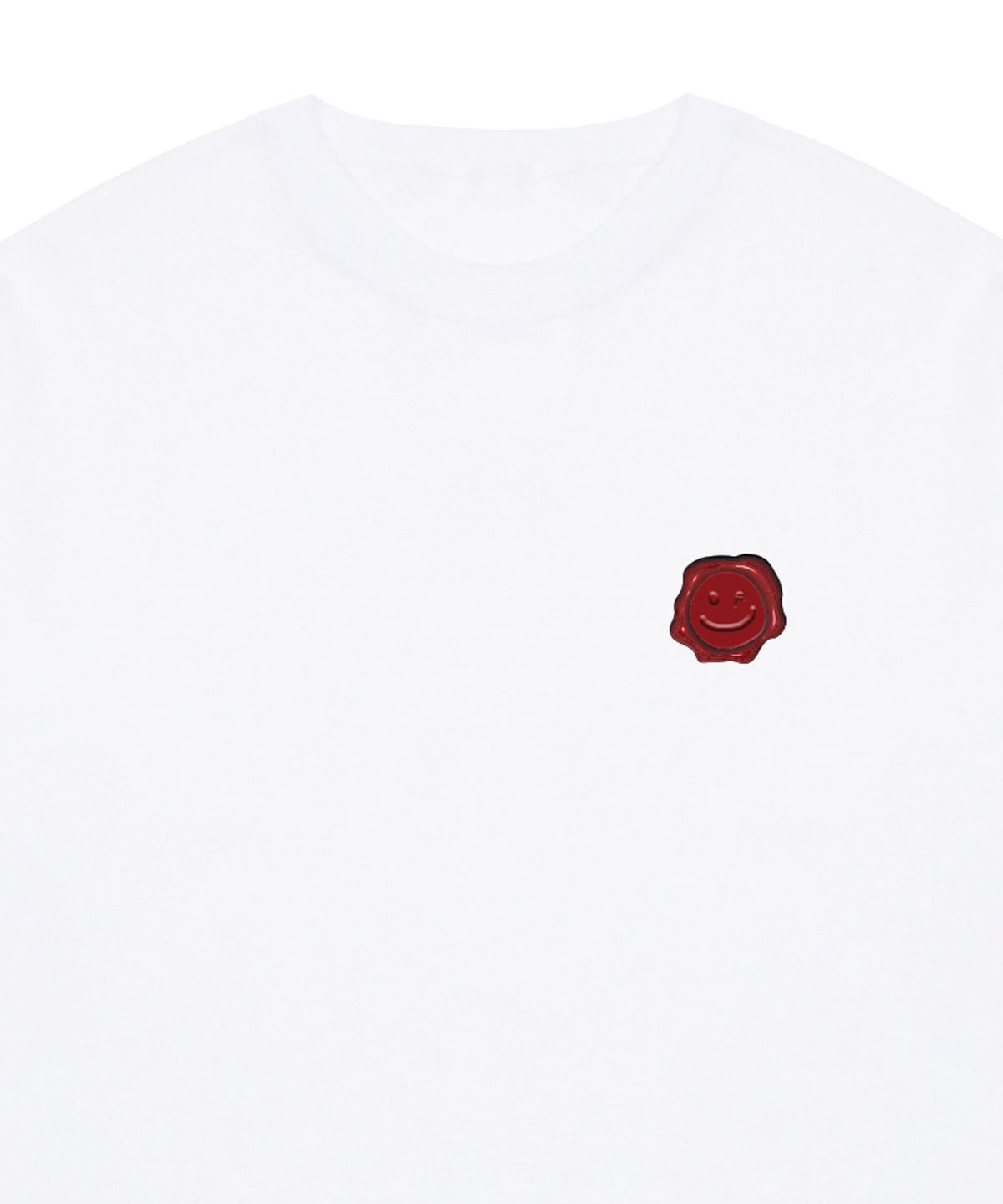 그레이버(GRAVER) [UNISEX]실링 드로잉스마일 반팔티_화이트