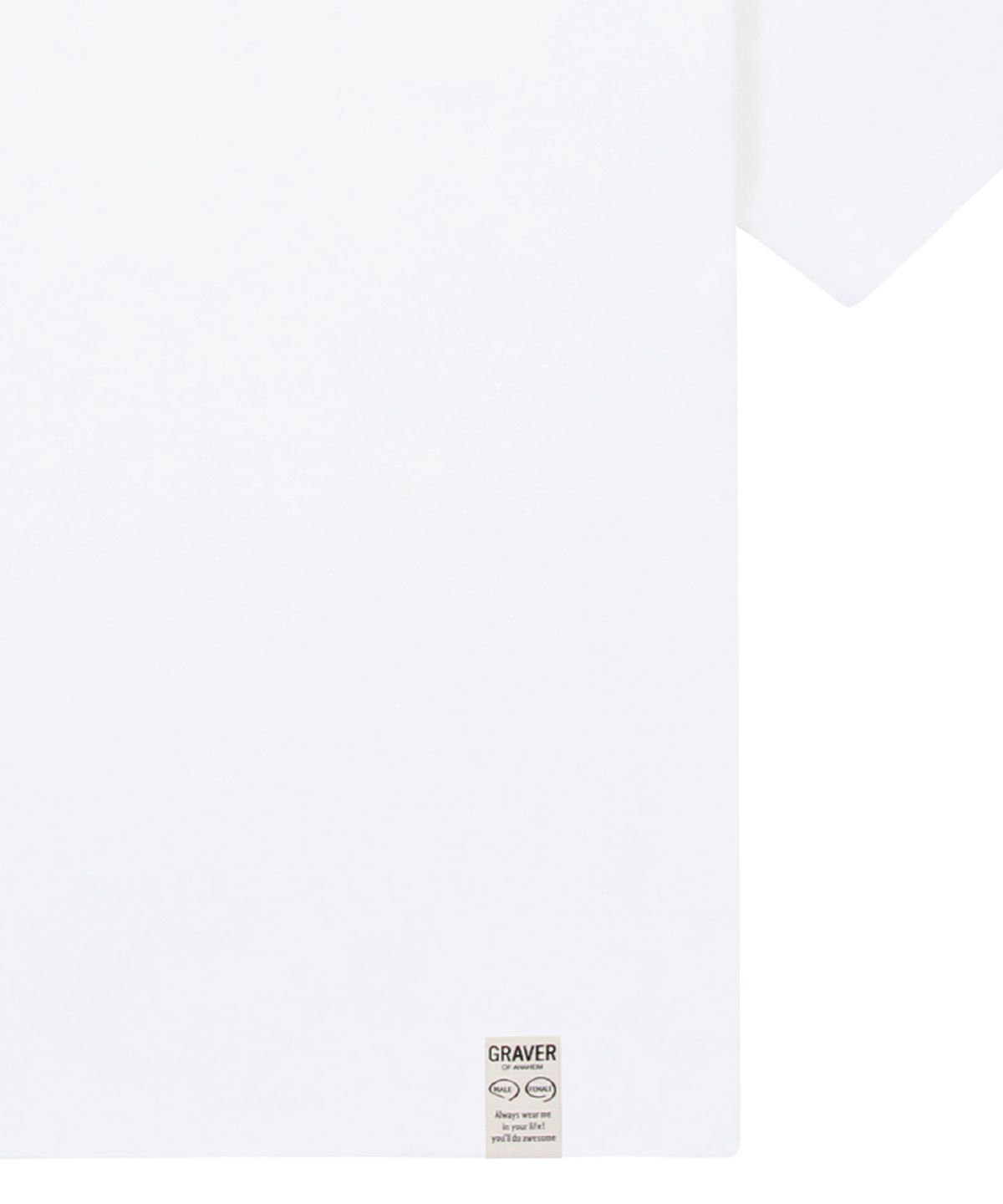 그레이버(GRAVER) [UNISEX]실링 드로잉스마일 반팔티_화이트