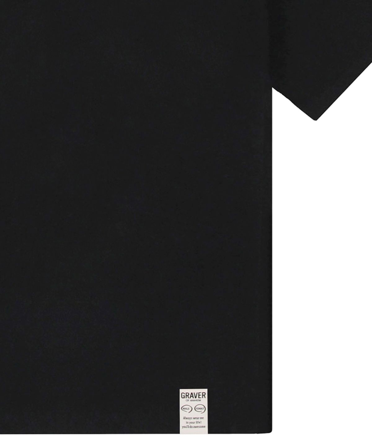 그레이버(GRAVER) [UNISEX]실링 드로잉스마일 반팔티_블랙
