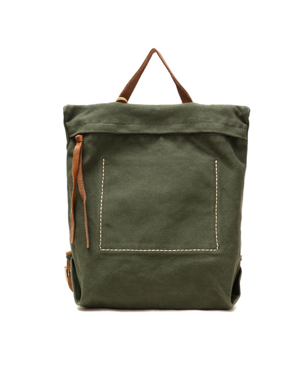 포디어웍스(4DEAWORKS) Canvas square backpack  (4colors)