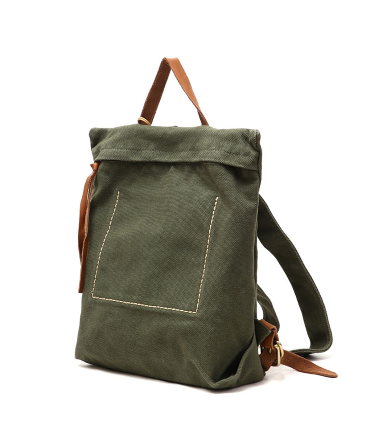 포디어웍스(4DEAWORKS) Canvas square backpack  (4colors)