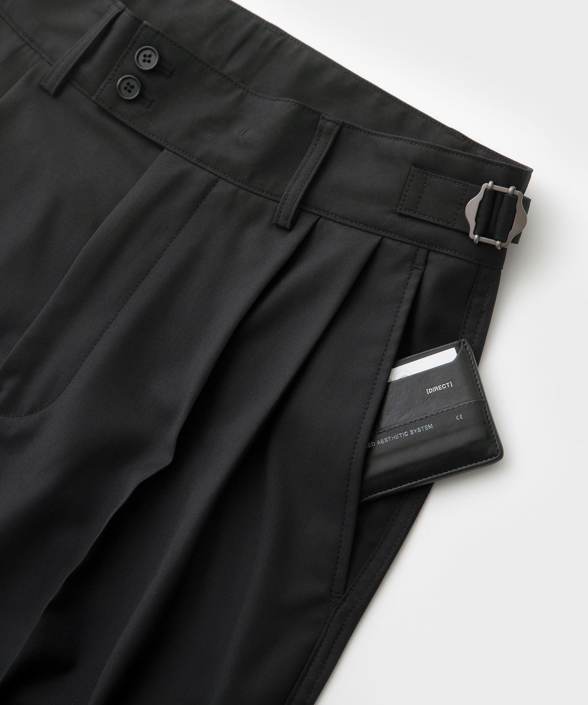 어나더 오피스(ANOTHER OFFICE) [SS] Santiago Slacks Standard (Black)