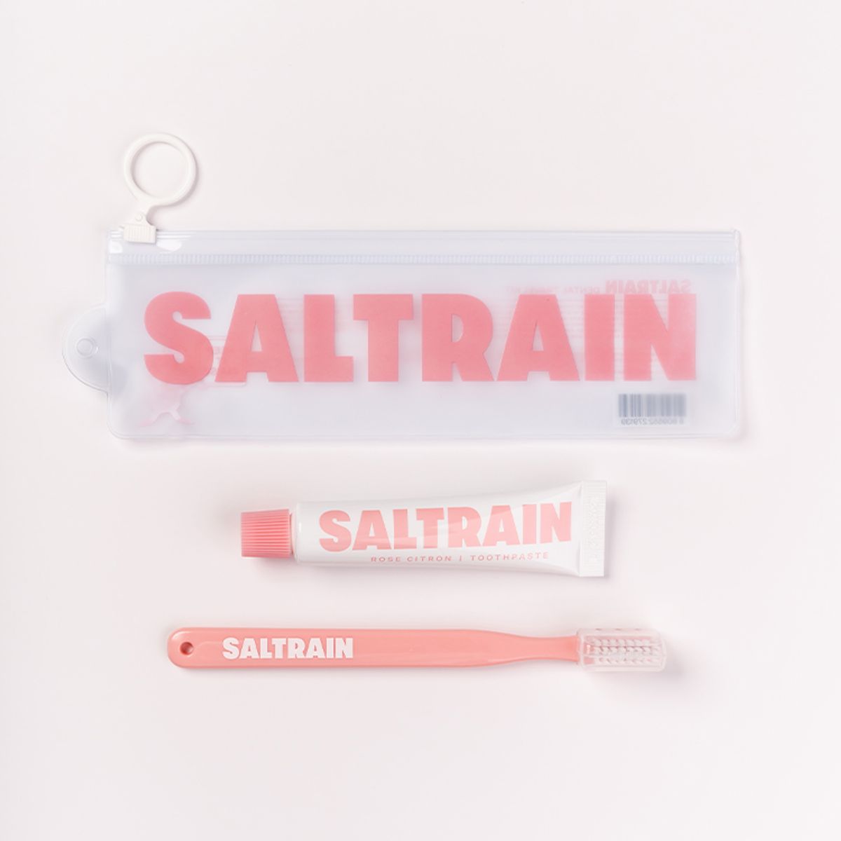 솔트레인(SALT RAIN) 트래블 키트 핑크(치약1개 + 칫솔1개)