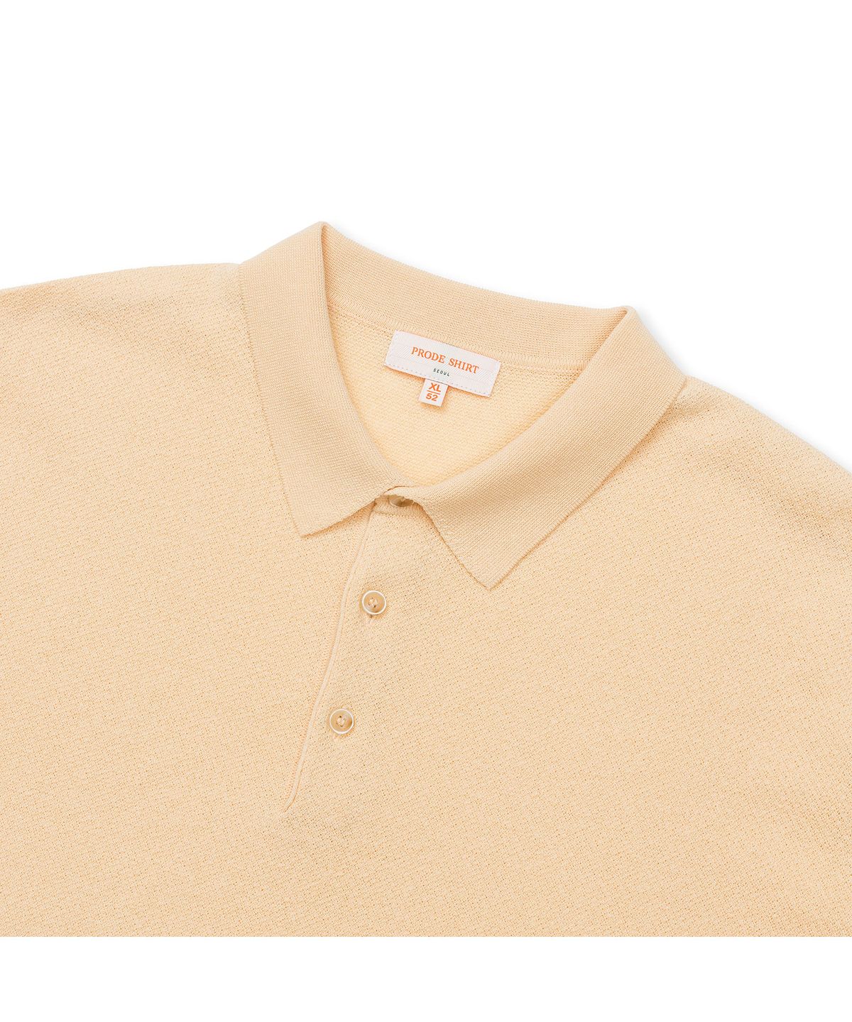 프로드셔츠(PRODESHIRT) 빈티지 린넨 피케 폴로 니트 (허니)