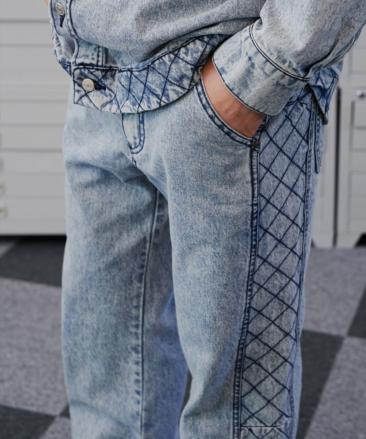 디메이든(DEMADEN) NAPALAKA DENIM PANTS ICE
