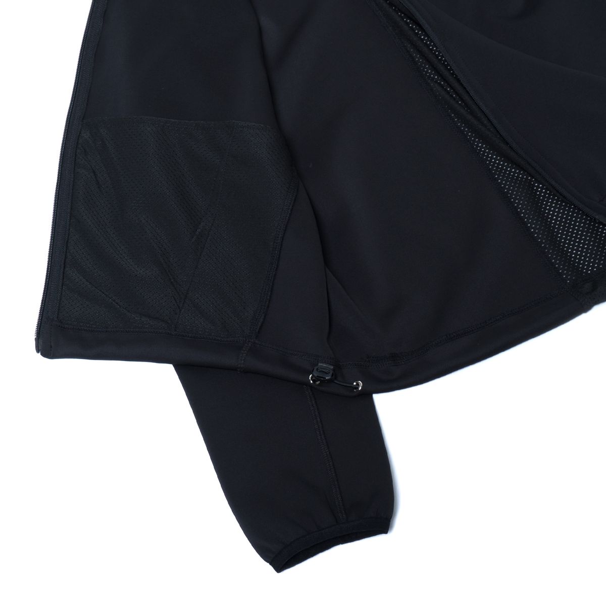 퓨처랩(FUTURE LAB) CURVED ZIP UP - BLACK