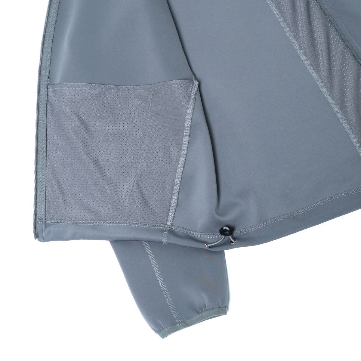 퓨처랩(FUTURE LAB) CURVED ZIP UP - GREY