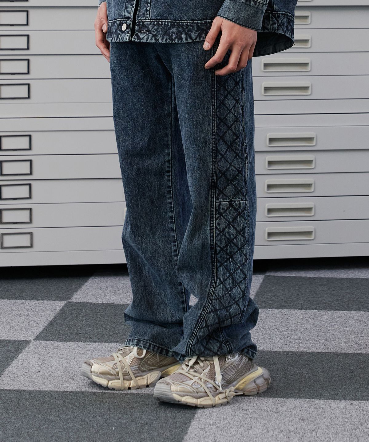 디메이든(DEMADEN) NAPALAKA DENIM PANTS DEEP GREEN