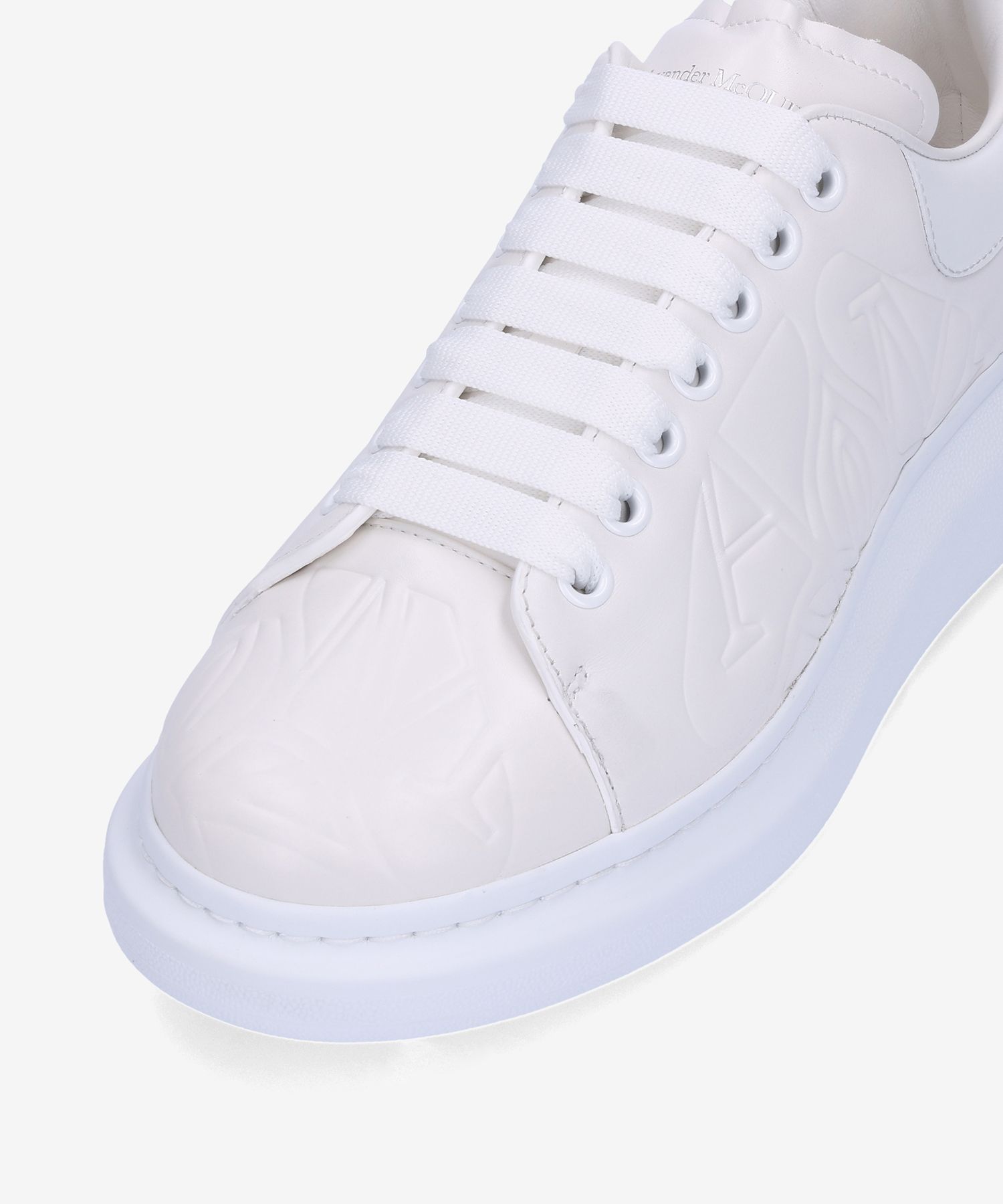 ★alexander mcqueen★ Lace Up Sneakers White 735767WID719000 Alexander McQueen Oversized Shoes 'Quilted White
