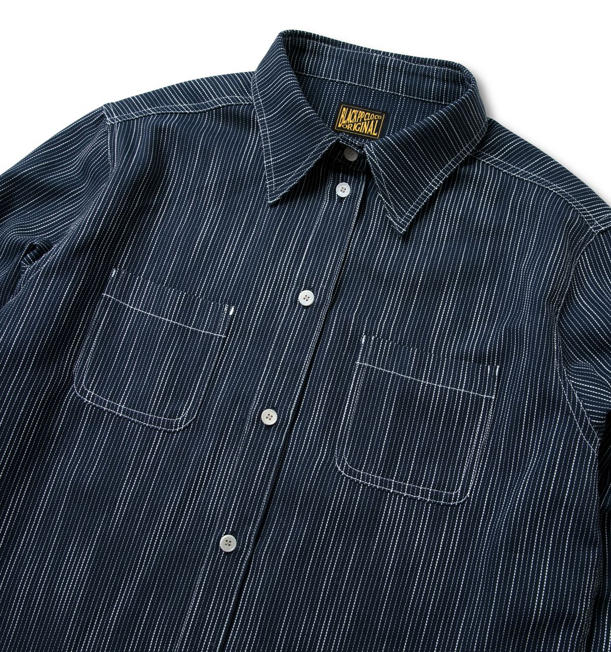블랙피피(BLACKPP) BLACK PP Yarn Dyed Fabric Classic Stitch Stripe Shirts