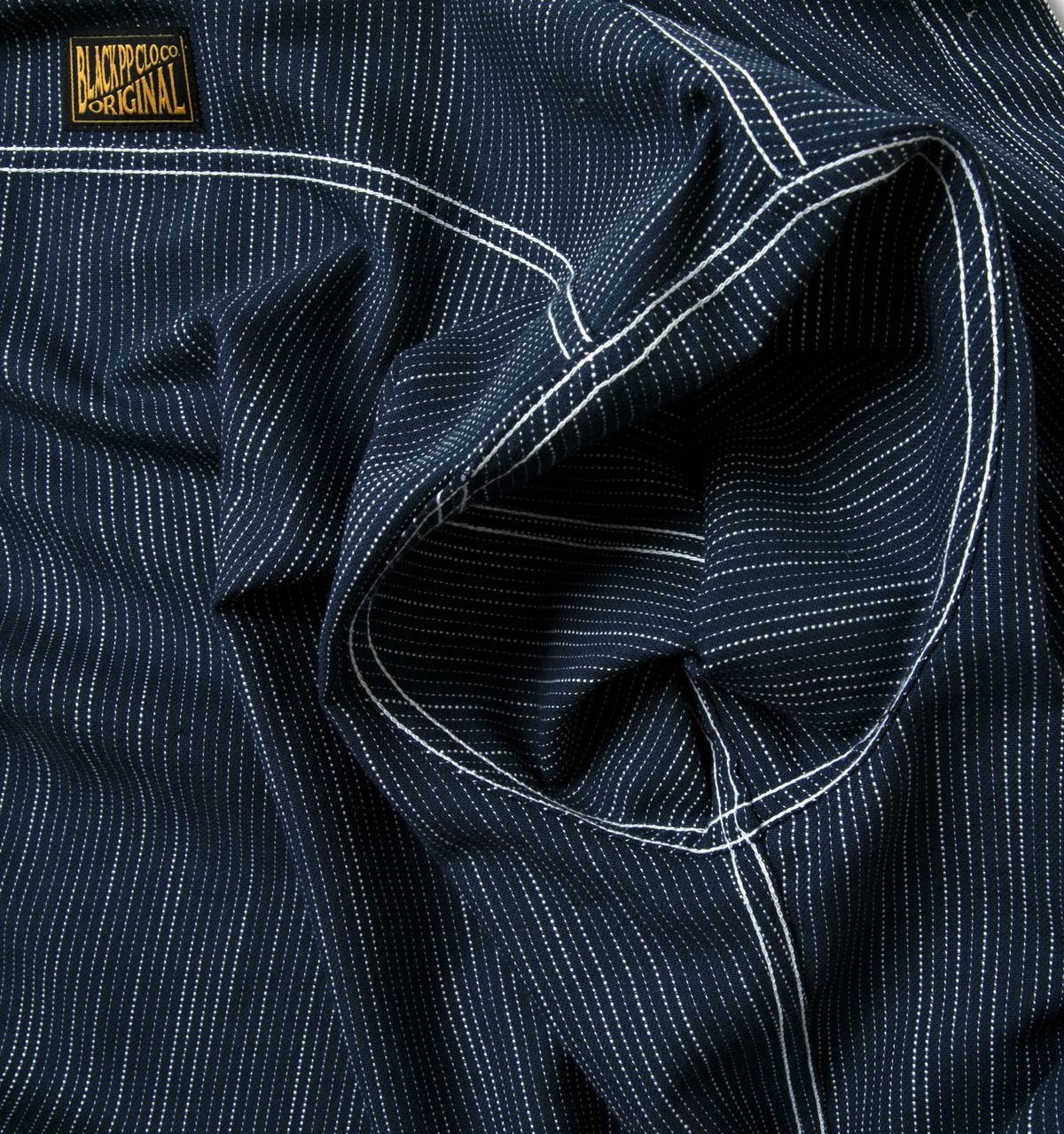 블랙피피(BLACKPP) BLACK PP Yarn Dyed Fabric Classic Stitch Stripe Shirts