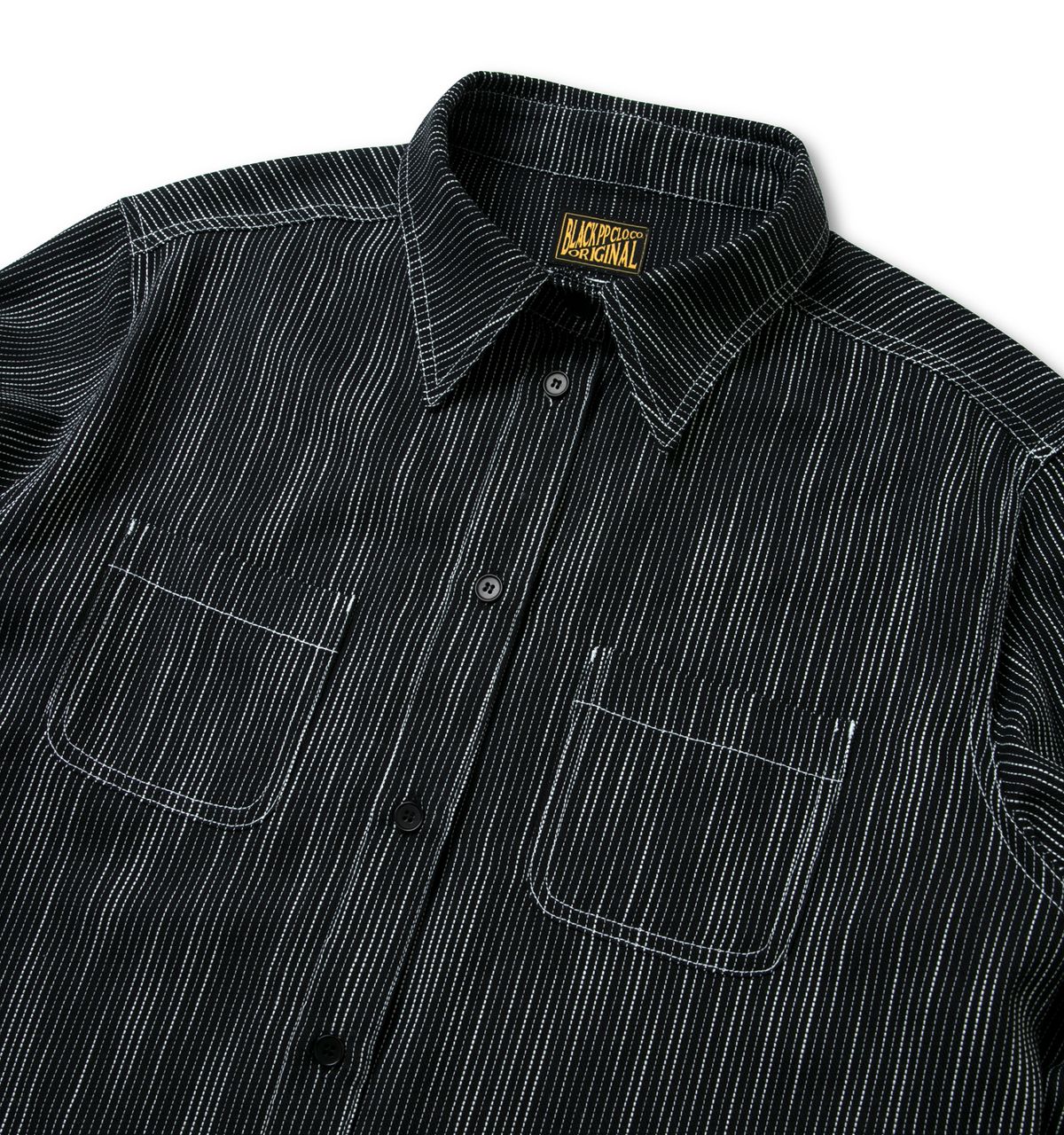 블랙피피(BLACKPP) BLACK PP Yarn Dyed Fabric Classic Stitch Stripe Shirts