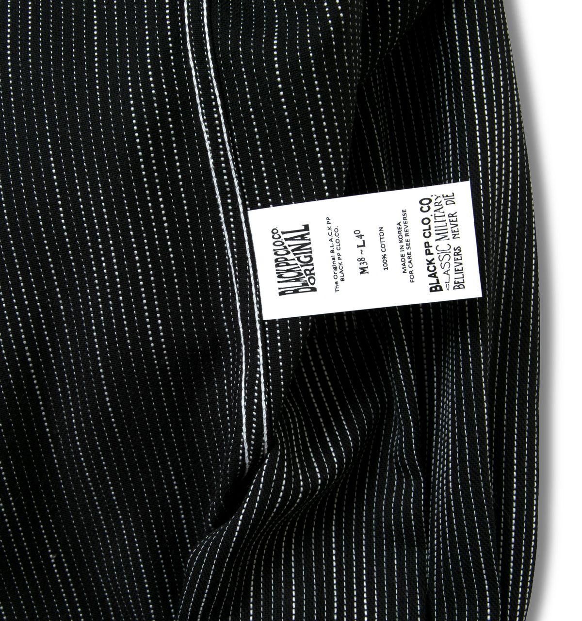 블랙피피(BLACKPP) BLACK PP Yarn Dyed Fabric Classic Stitch Stripe Shirts