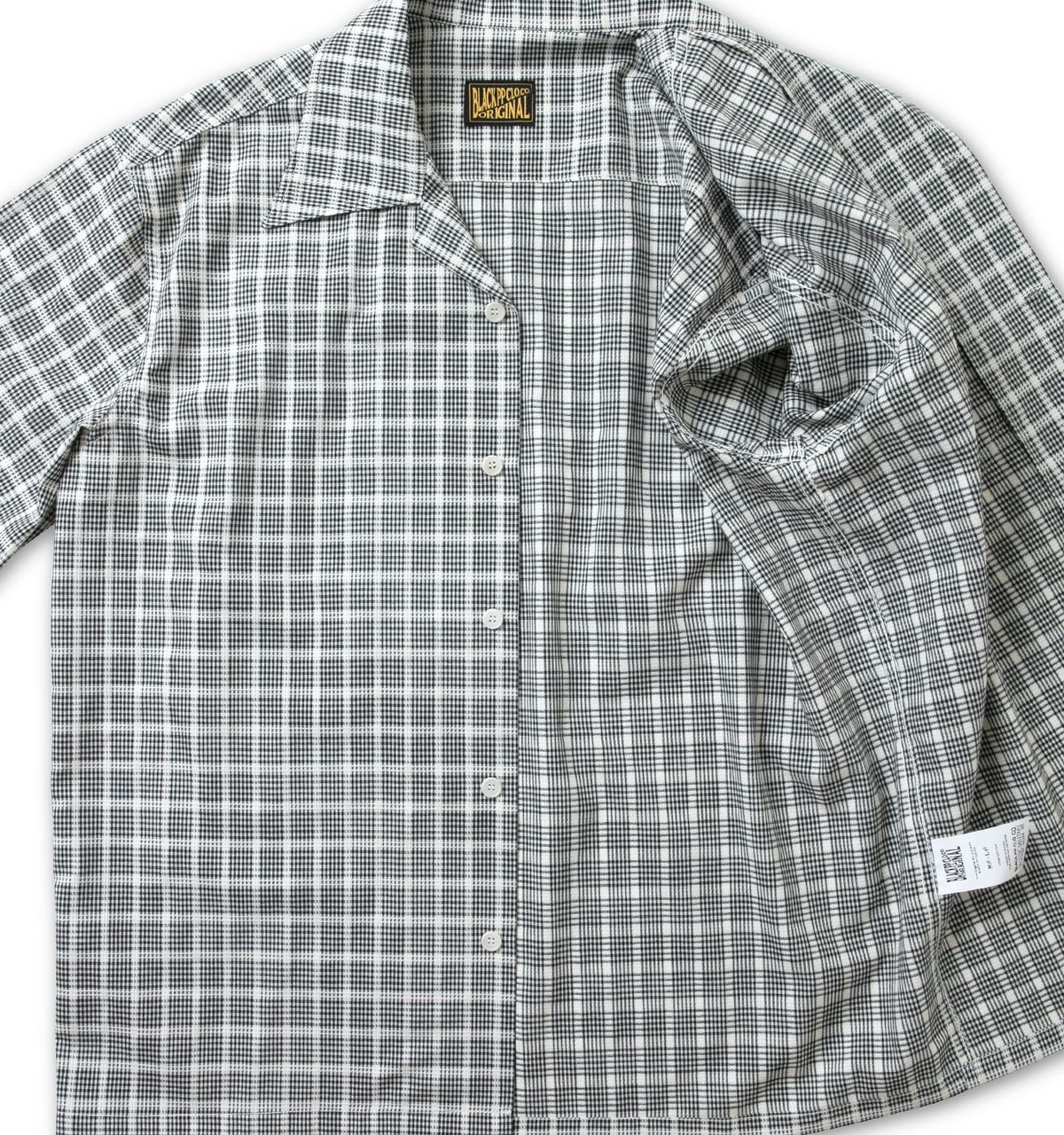 블랙피피(BLACKPP) BLACK PP Gingham Windowpane Check Open Collar