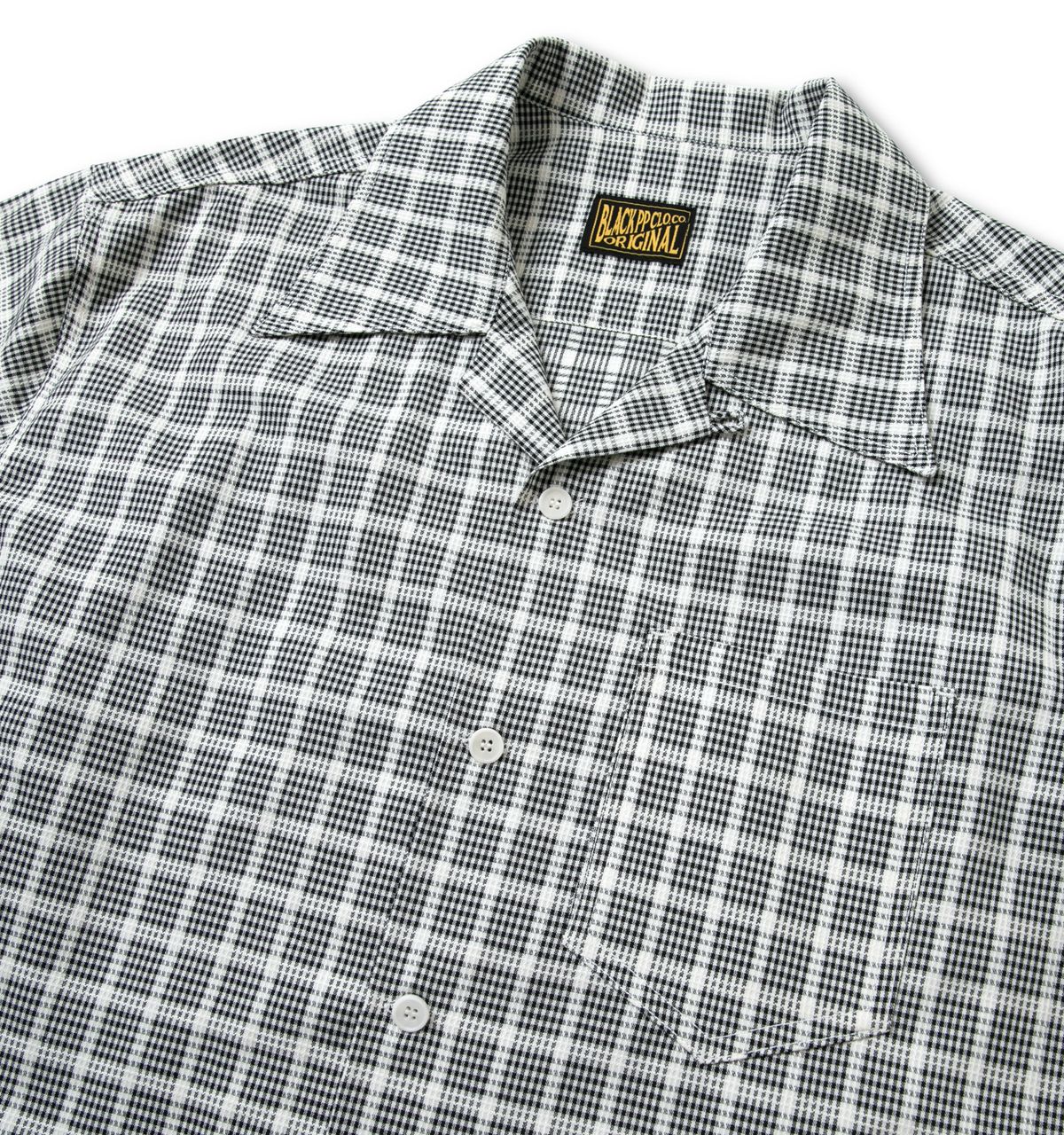 블랙피피(BLACKPP) BLACK PP Gingham Windowpane Check Open Collar