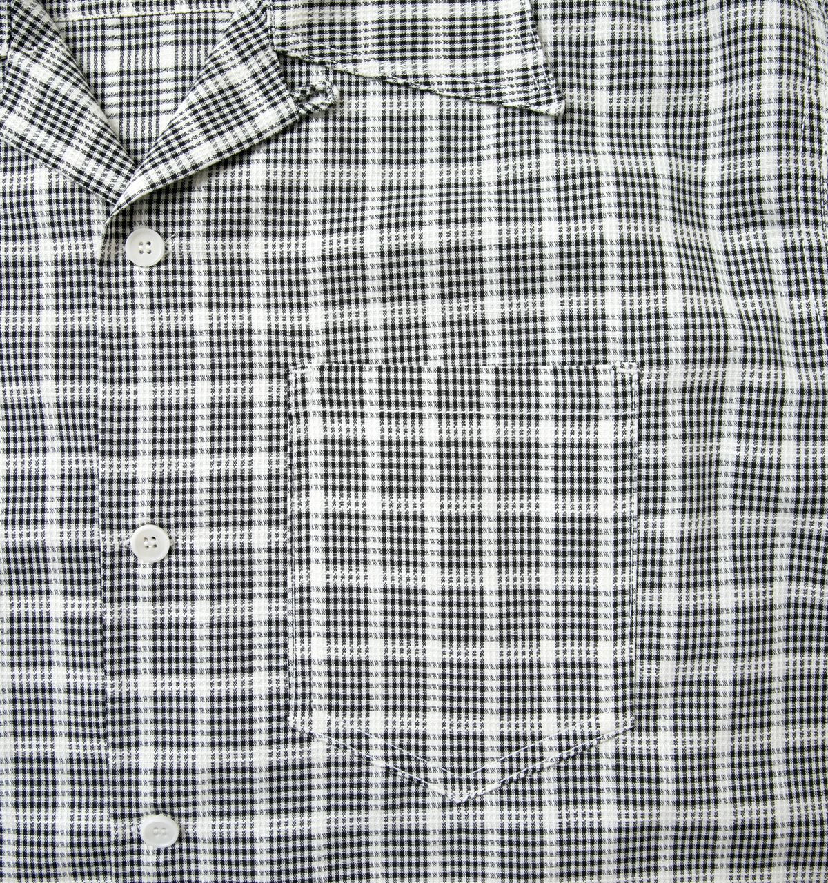 블랙피피(BLACKPP) BLACK PP Gingham Windowpane Check Open Collar