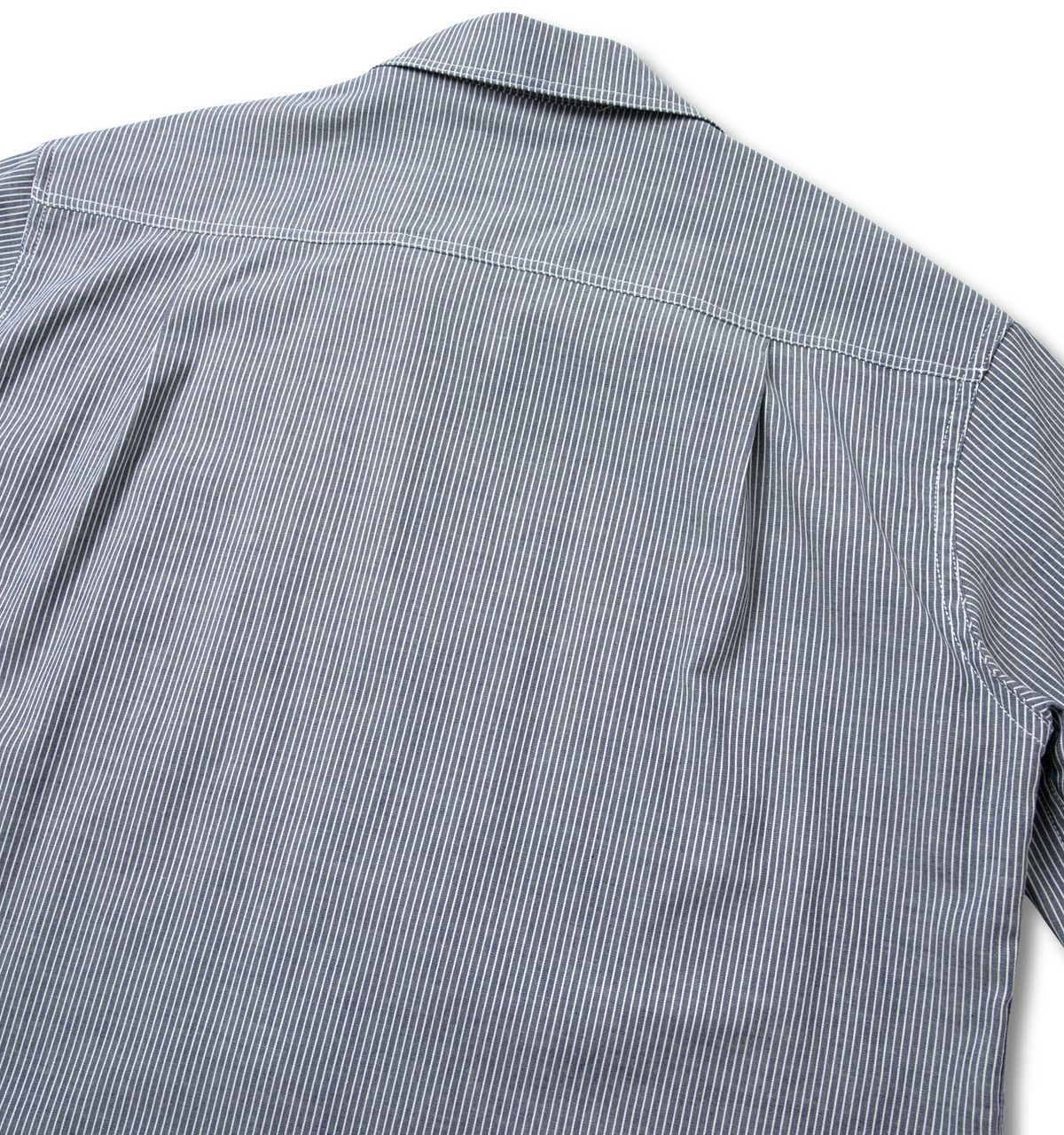 블랙피피(BLACKPP) BLACK PP Pencil Stripe Open Collar Shirt