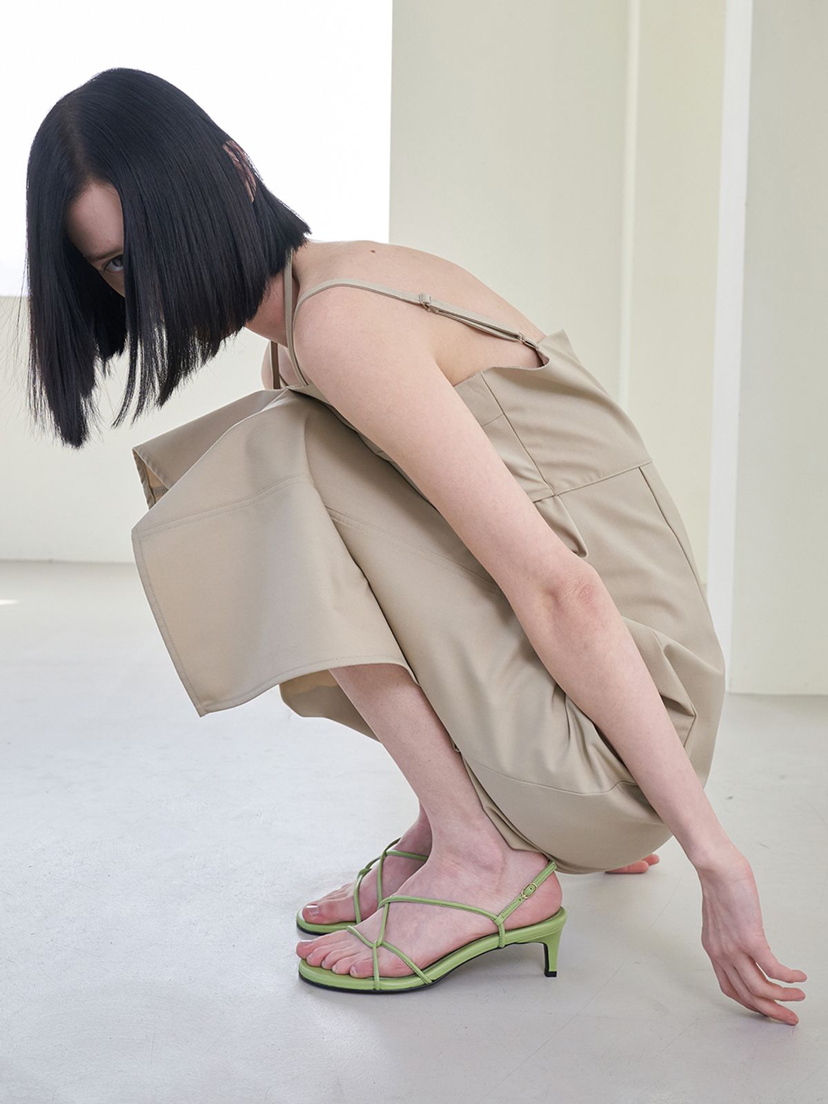 블랑수블랑(BLANC SUR BLANC) 린샌들 라임