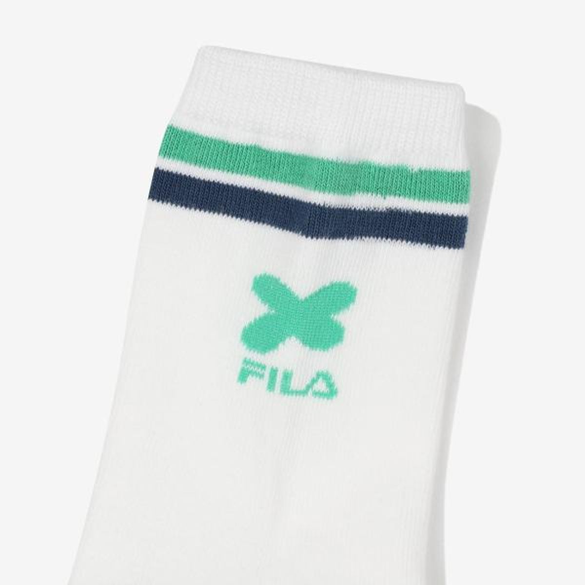 휠라 키즈(FILA KIDS) [휠라X수수진 콜라보]스트라이프 장목 양말(FK3SCF5S02XOWH)