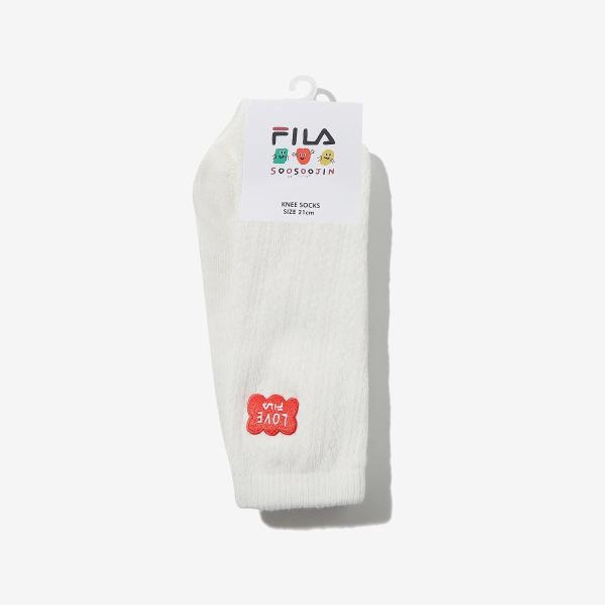 휠라 키즈(FILA KIDS) [휠라X수수진 콜라보] 메쉬 니삭스(FK3SCF5S03XOWH)