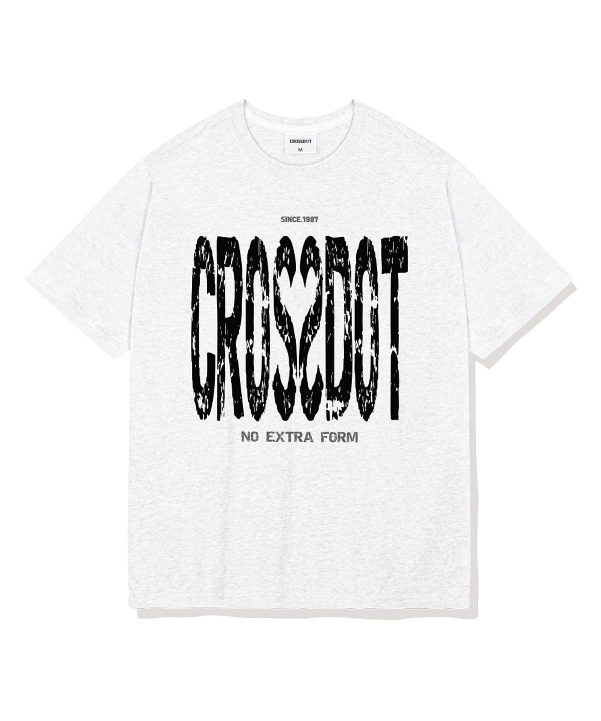 크로스닷(CROSSDOT) 타이포그래픽 오버핏 반팔티셔츠 4 Color [CRSE_1008]