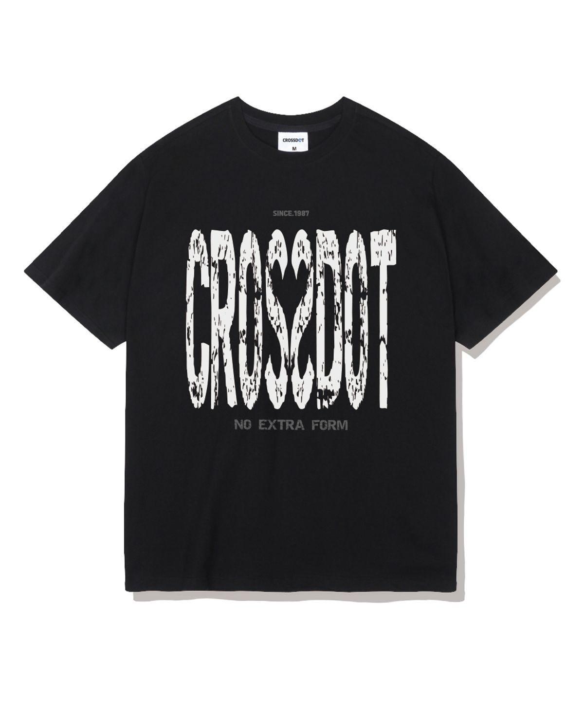 크로스닷(CROSSDOT) 타이포그래픽 오버핏 반팔티셔츠 4 Color [CRSE_1008]