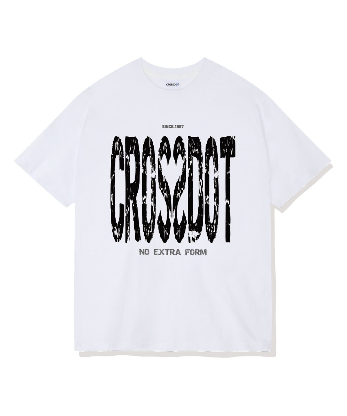 크로스닷(CROSSDOT) 타이포그래픽 오버핏 반팔티셔츠 4 Color [CRSE_1008]
