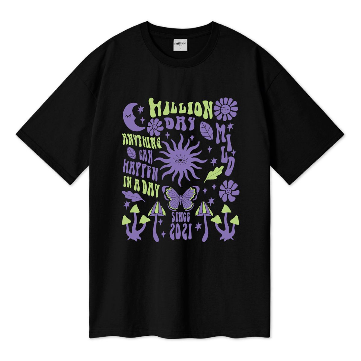밀리언데이(MILLION DAY) MILLION EDEN OVER T-SHIRT