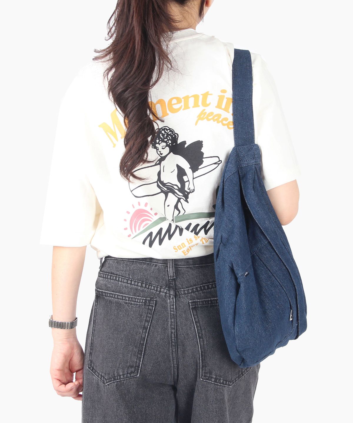오알오알(OROR) 숄더백 ORBAG25-003 데님 네이비