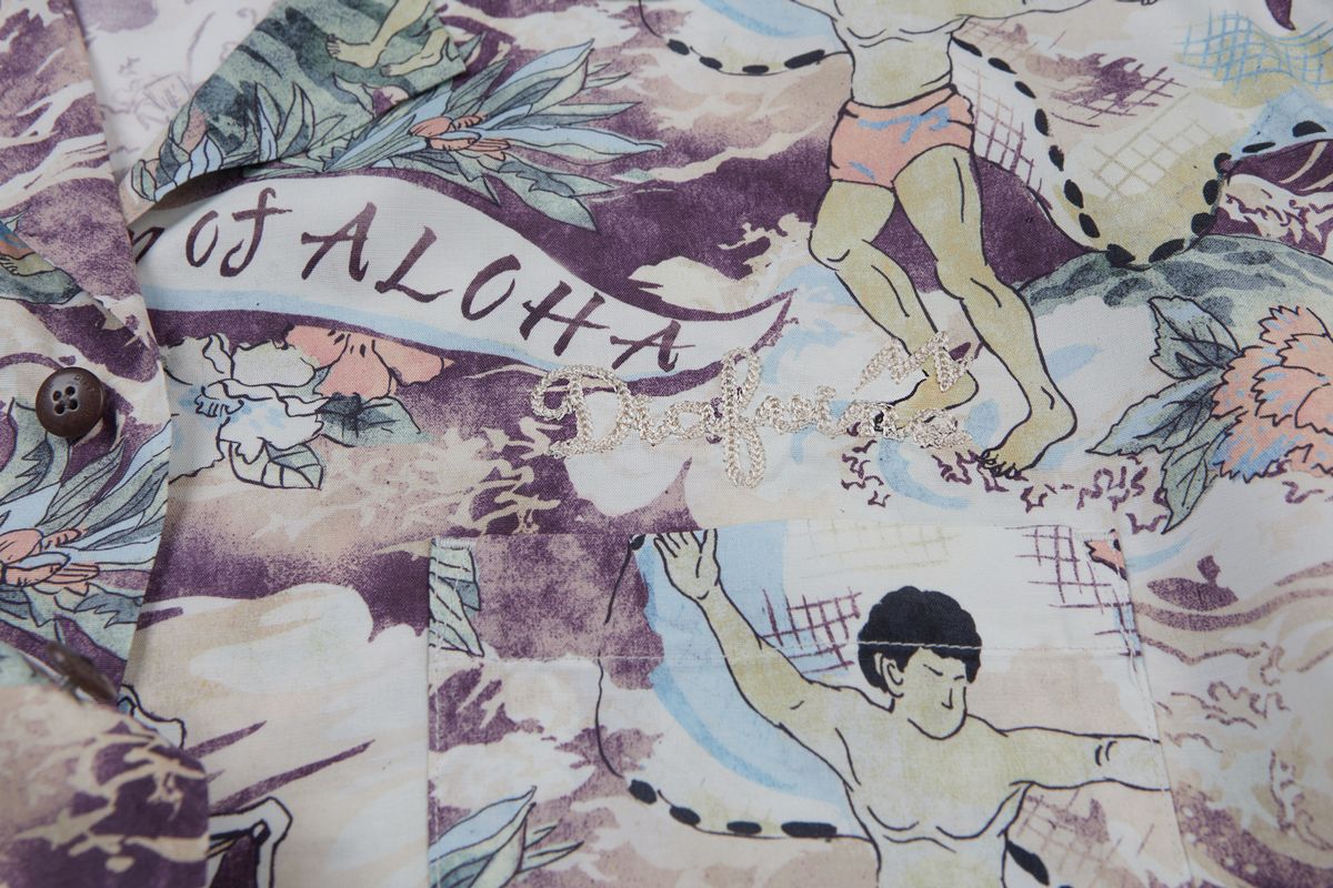 디아프바인(DIAFVINE) DV.LOT 684 LAND OF ALOHA shirt -Purple-