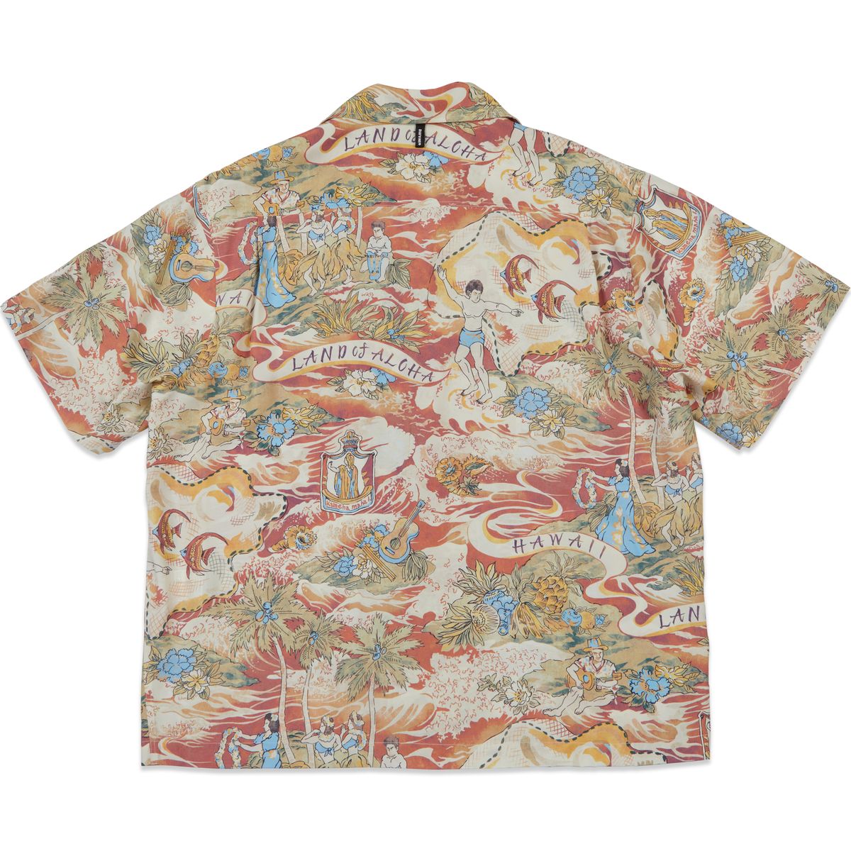 디아프바인(DIAFVINE) DV.LOT 684 LAND OF ALOHA shirt -Orange-