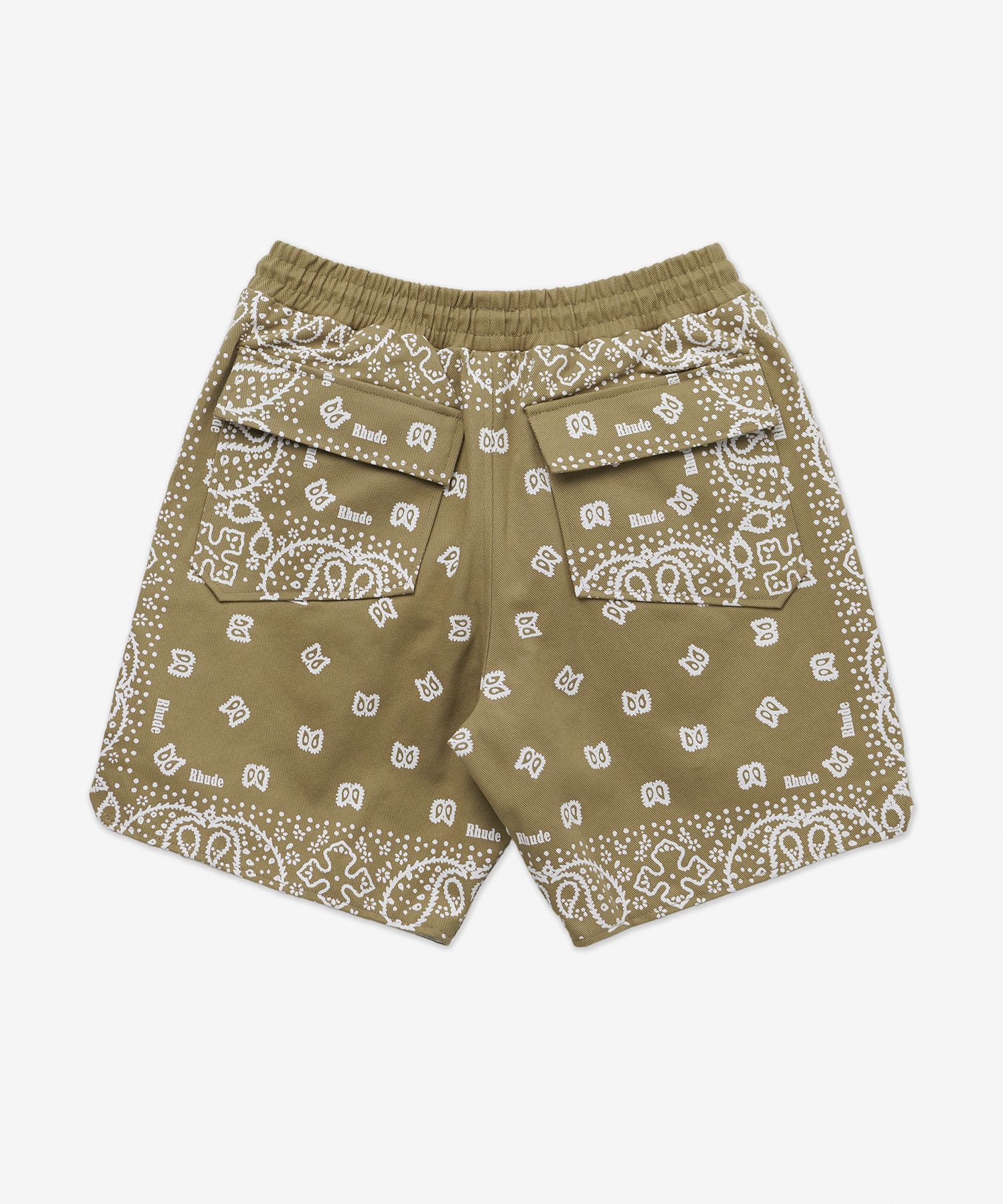 MUSINSA | RHUDE Bandana Shorts - Khaki / RHSS23SH46009481