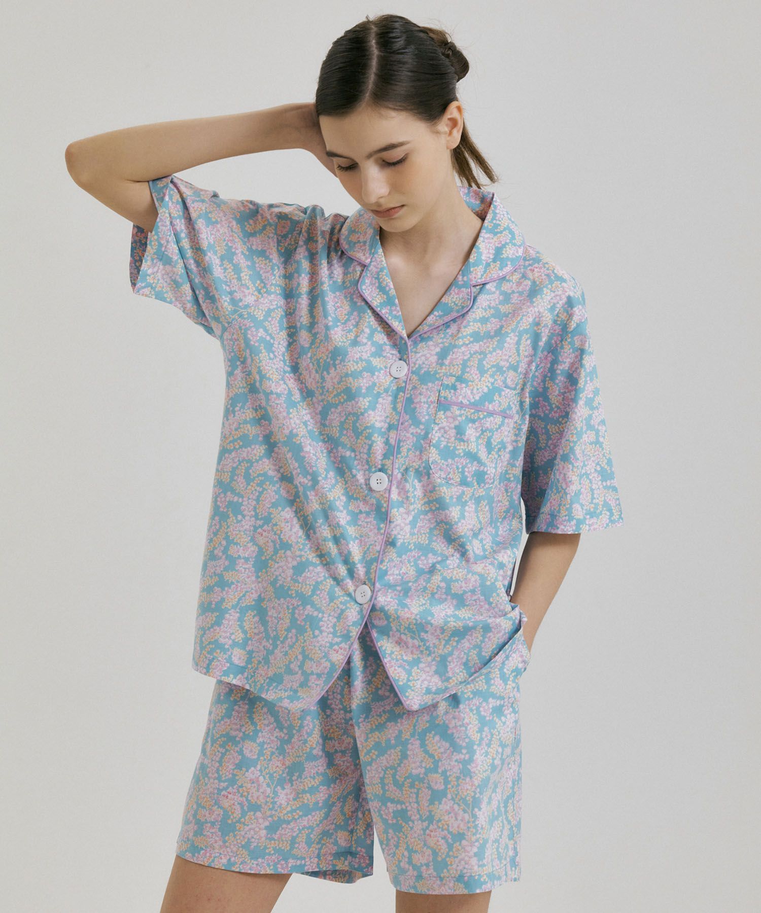 ◆JO'S LOUNGE◆ w Classic Cotton Short Pajama Set JC02S155 NEW - JO'S LOUNGE