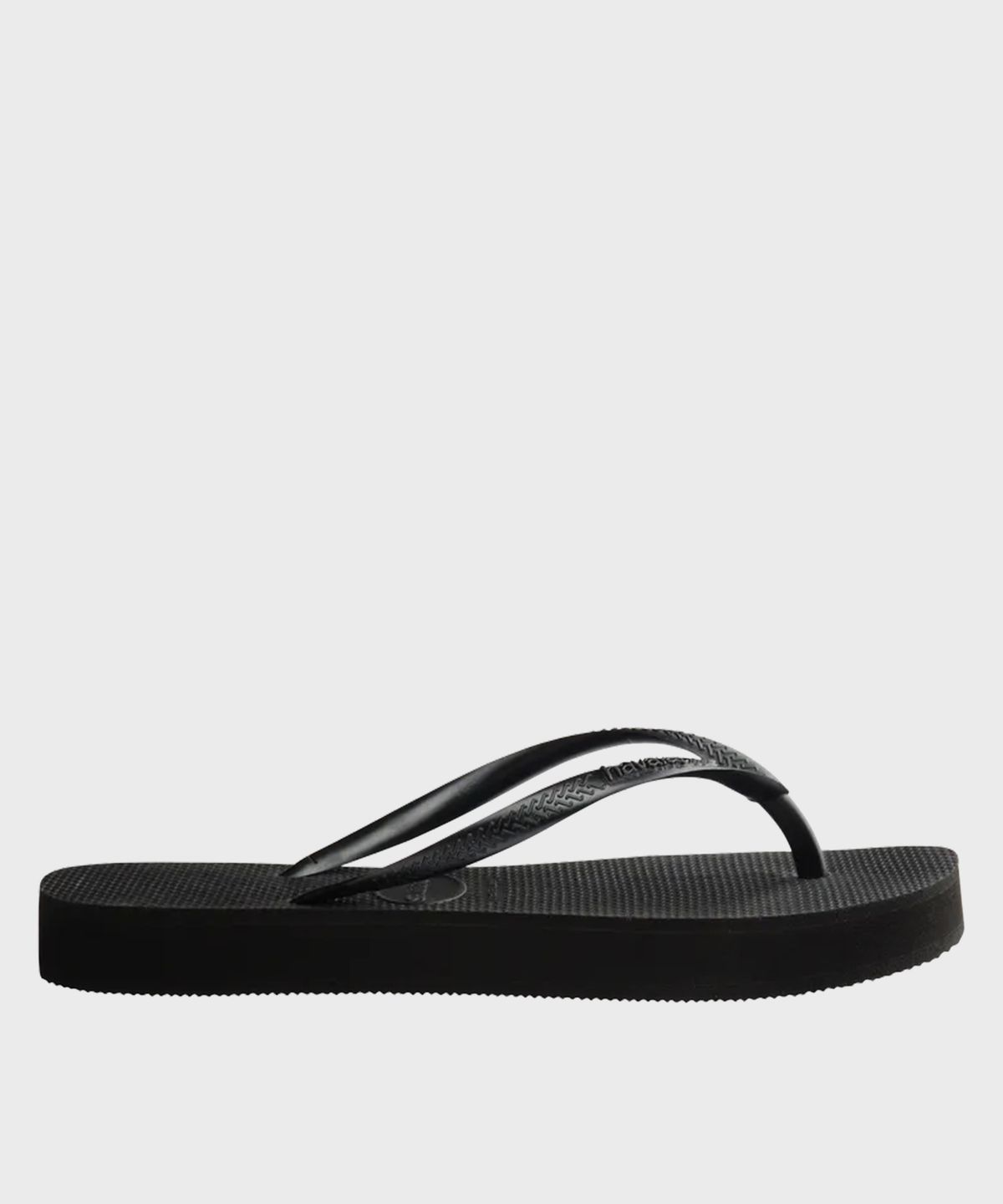하바이아나스(HAVAIANAS) 슬림 플랫폼 플립플랍 Black