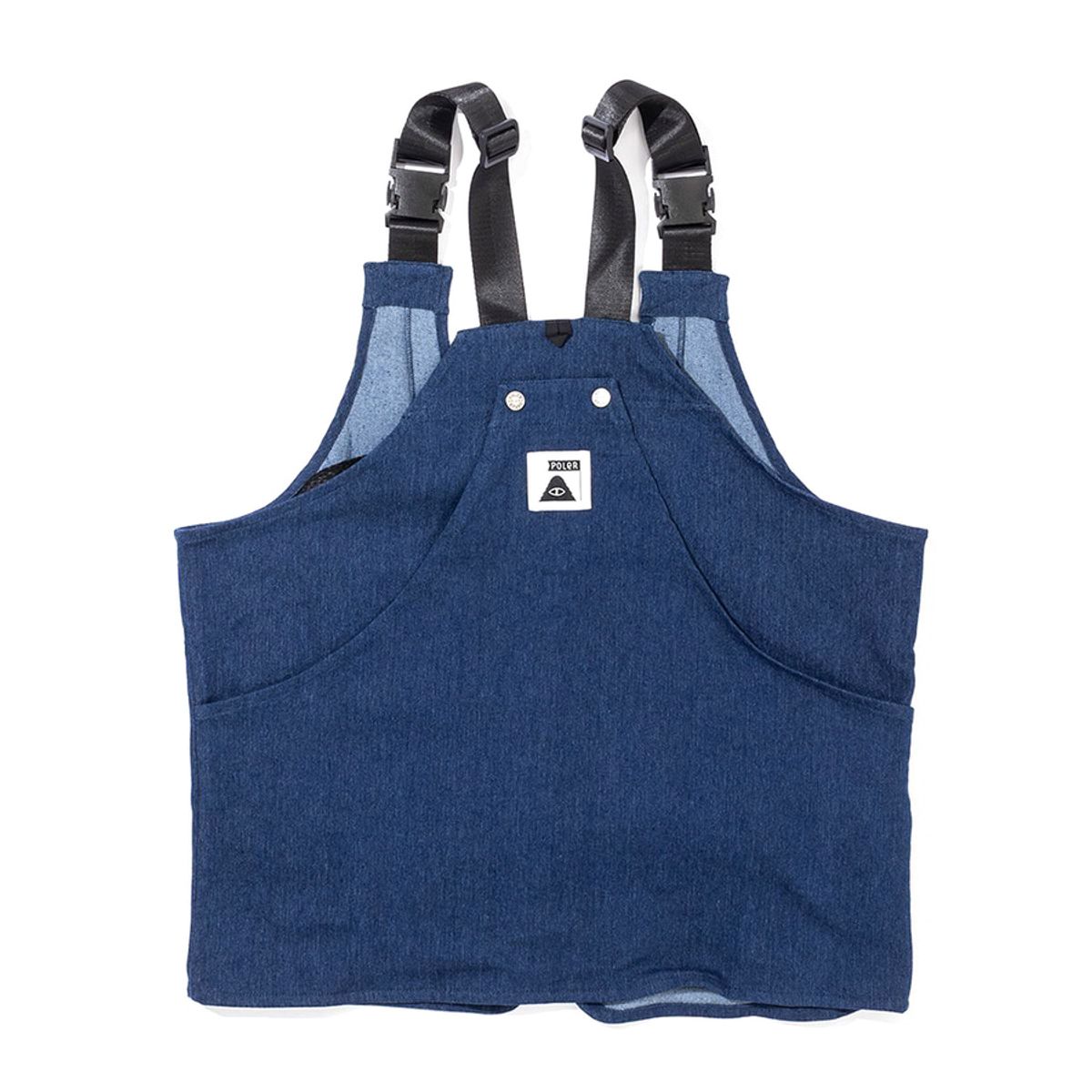 폴러스터프(POLERSTUFF) 스트레치 포켓 베스트 INDIGO DENIM