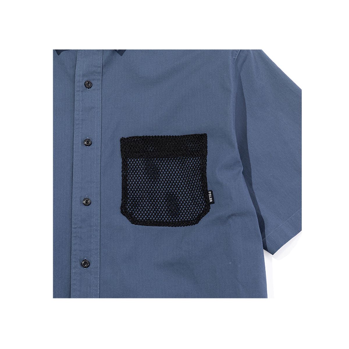 폴러스터프(POLERSTUFF) 스트레치 멀티 포켓 릴렉스핏 셔츠 NAVY