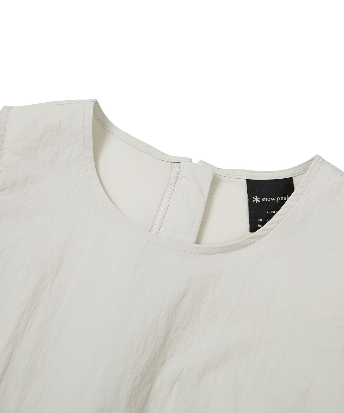 스노우피크 어패럴(SNOWPEAK APPAREL) 루트 우먼스 백지퍼 나시 Light Beige (S23MWRST21)