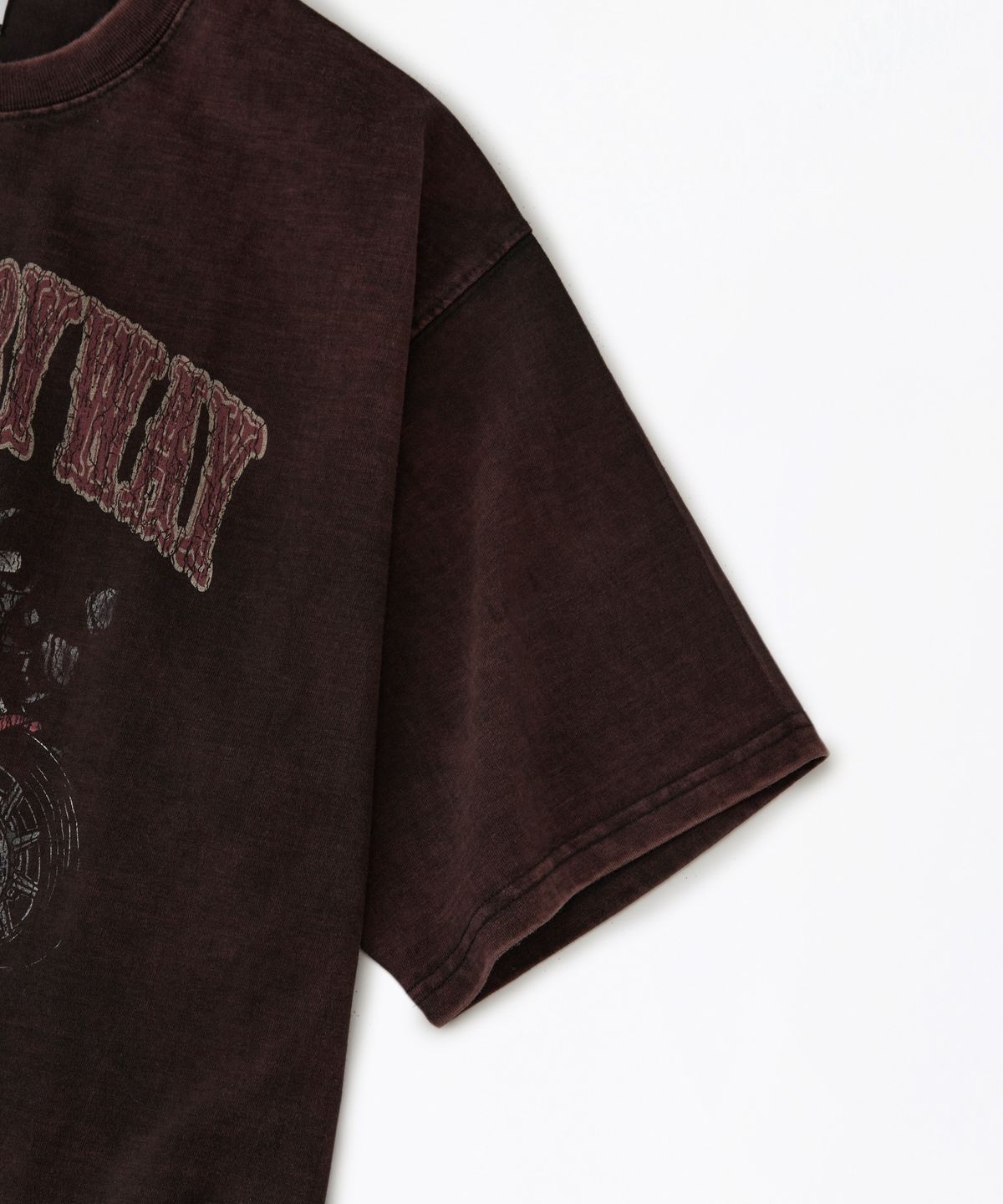 아웃스탠딩(OUTSTANDING) MOT SERIES TEE(DEATH TRACK)_VINTAGE BLACK