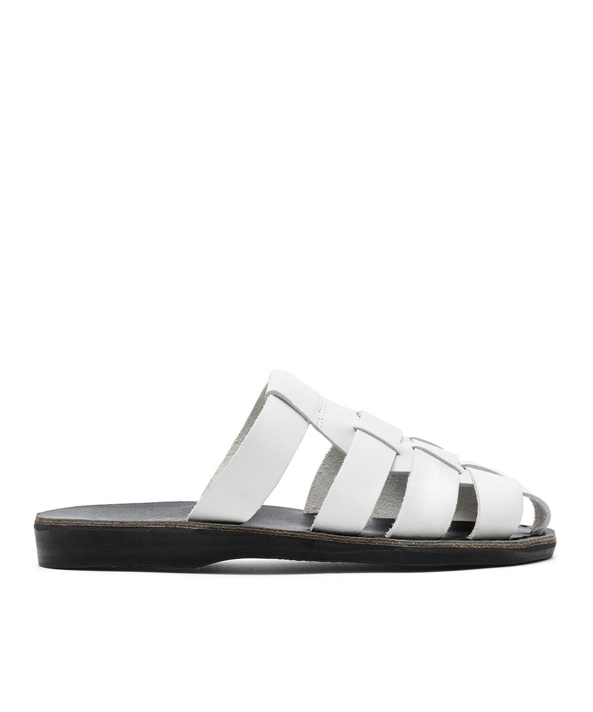 예루살렘 샌들(JERUSALEM SANDALS) 1063 MICHAEL SLIDE-WHITE/BLACK (미카엘 슬라이드)
