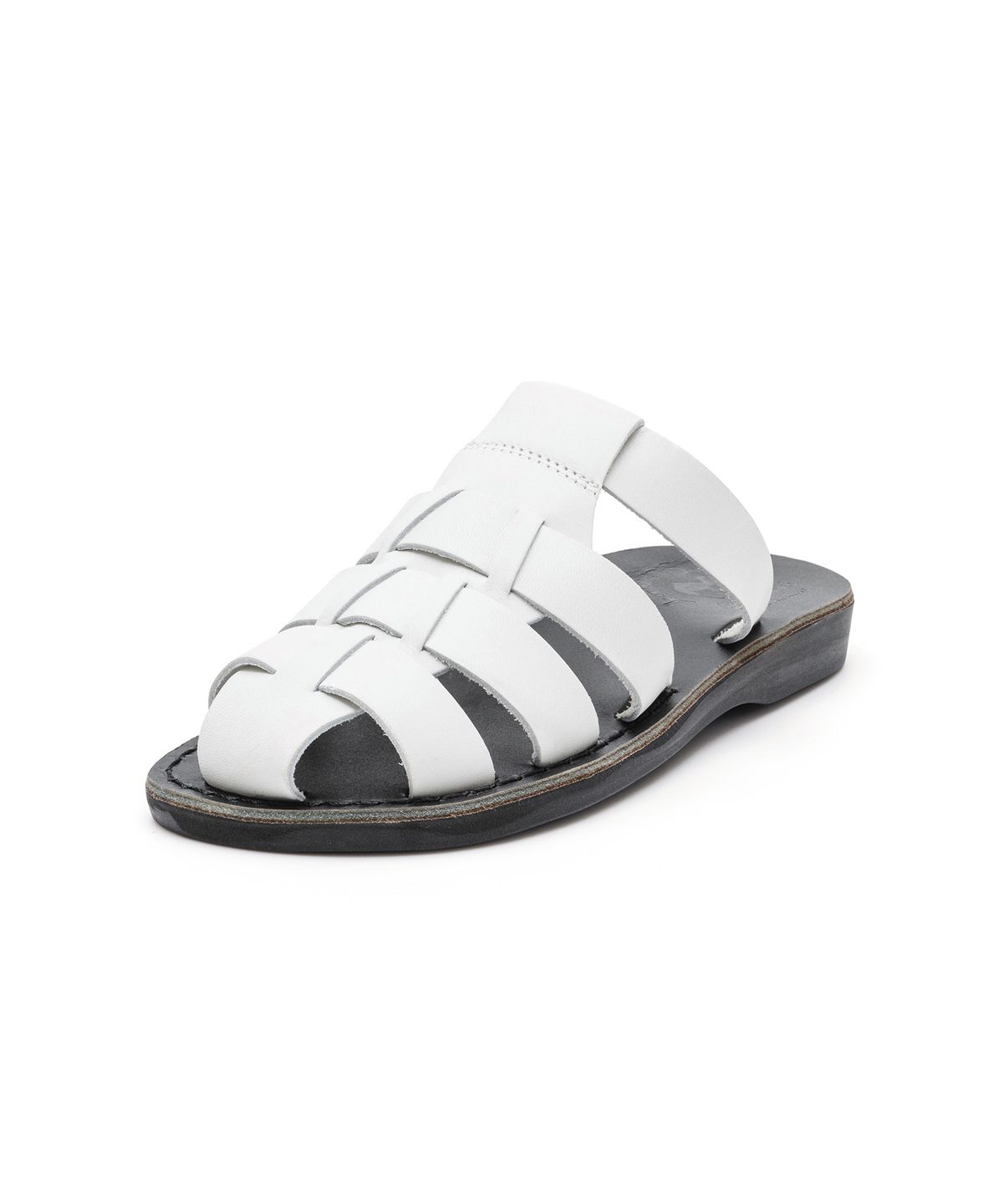 예루살렘 샌들(JERUSALEM SANDALS) 1063 MICHAEL SLIDE-WHITE/BLACK (미카엘 슬라이드)
