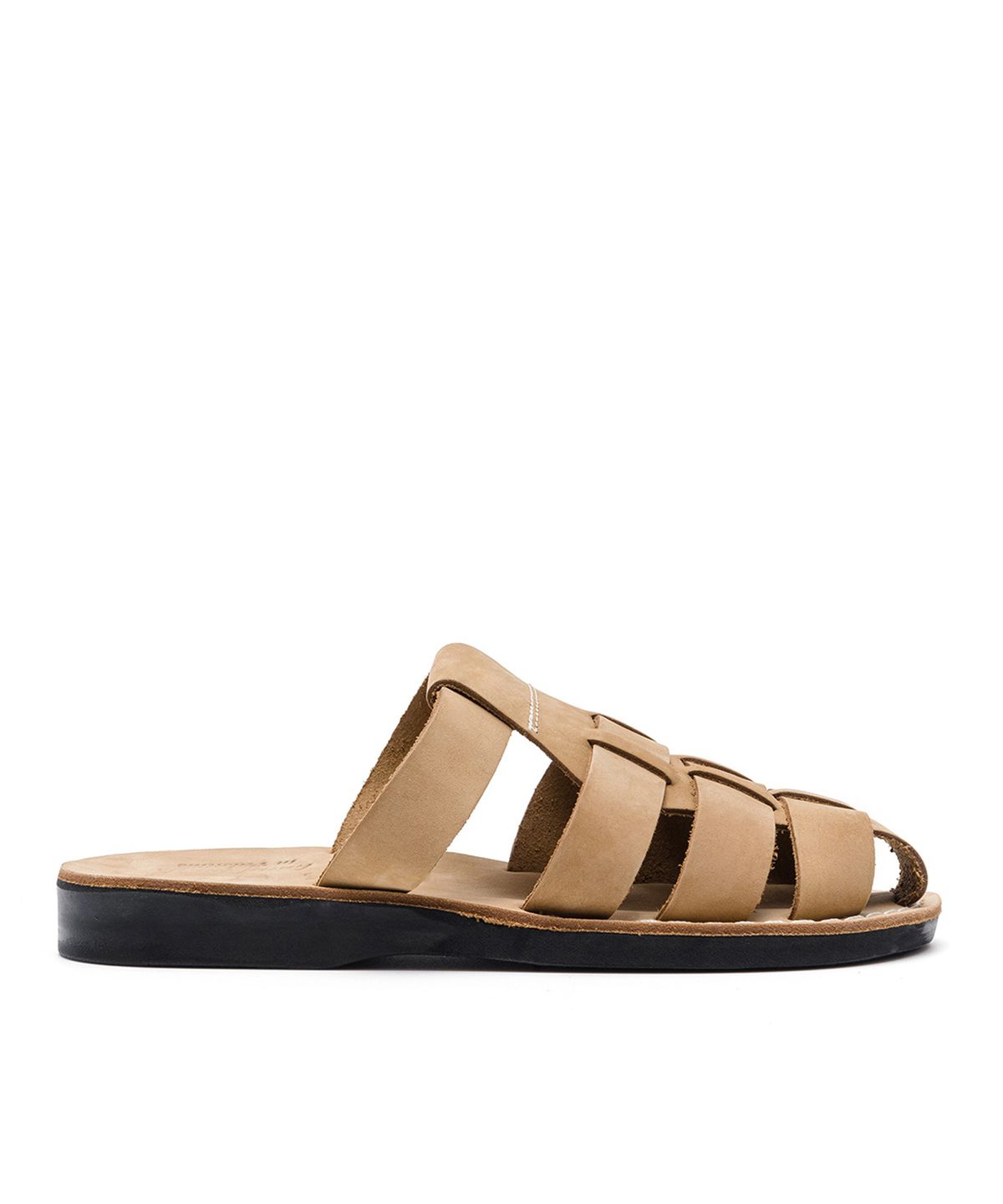 예루살렘 샌들(JERUSALEM SANDALS) 1063NN MICHAEL SLIDE-YELLOW NUBUCK (미카엘 슬라이드 누벅)