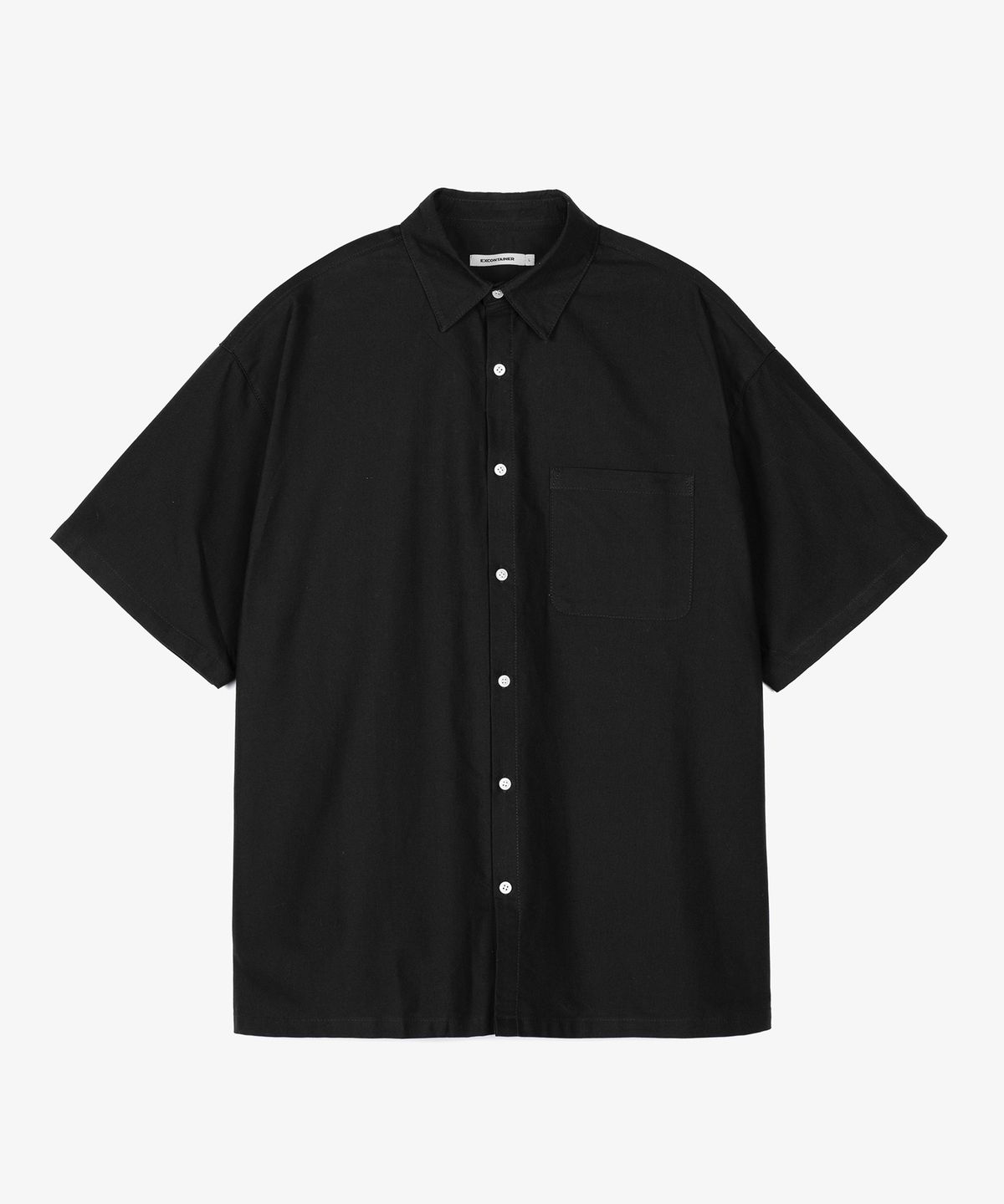 엑스컨테이너(EXCONTAINER) 오버핏 옥스포드 하프 셔츠 (6 COLOR)
