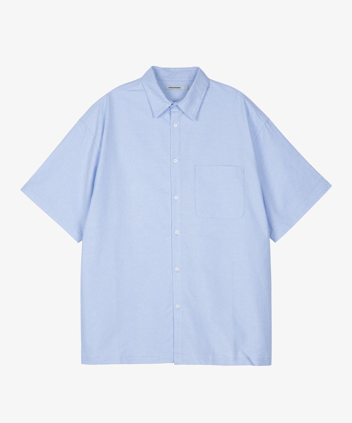 엑스컨테이너(EXCONTAINER) 오버핏 옥스포드 하프 셔츠 (6 COLOR)