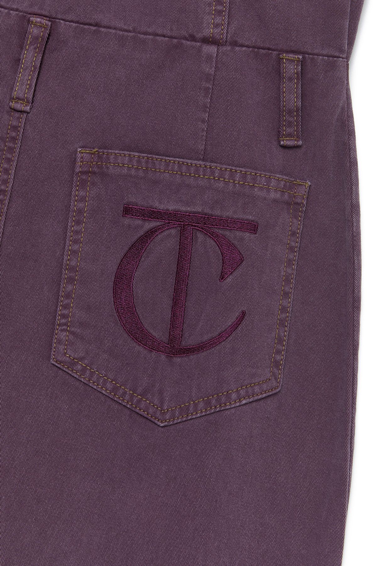 커렌트(CURRENT) DENIM TUBE TOP DRESS [PURPLE]