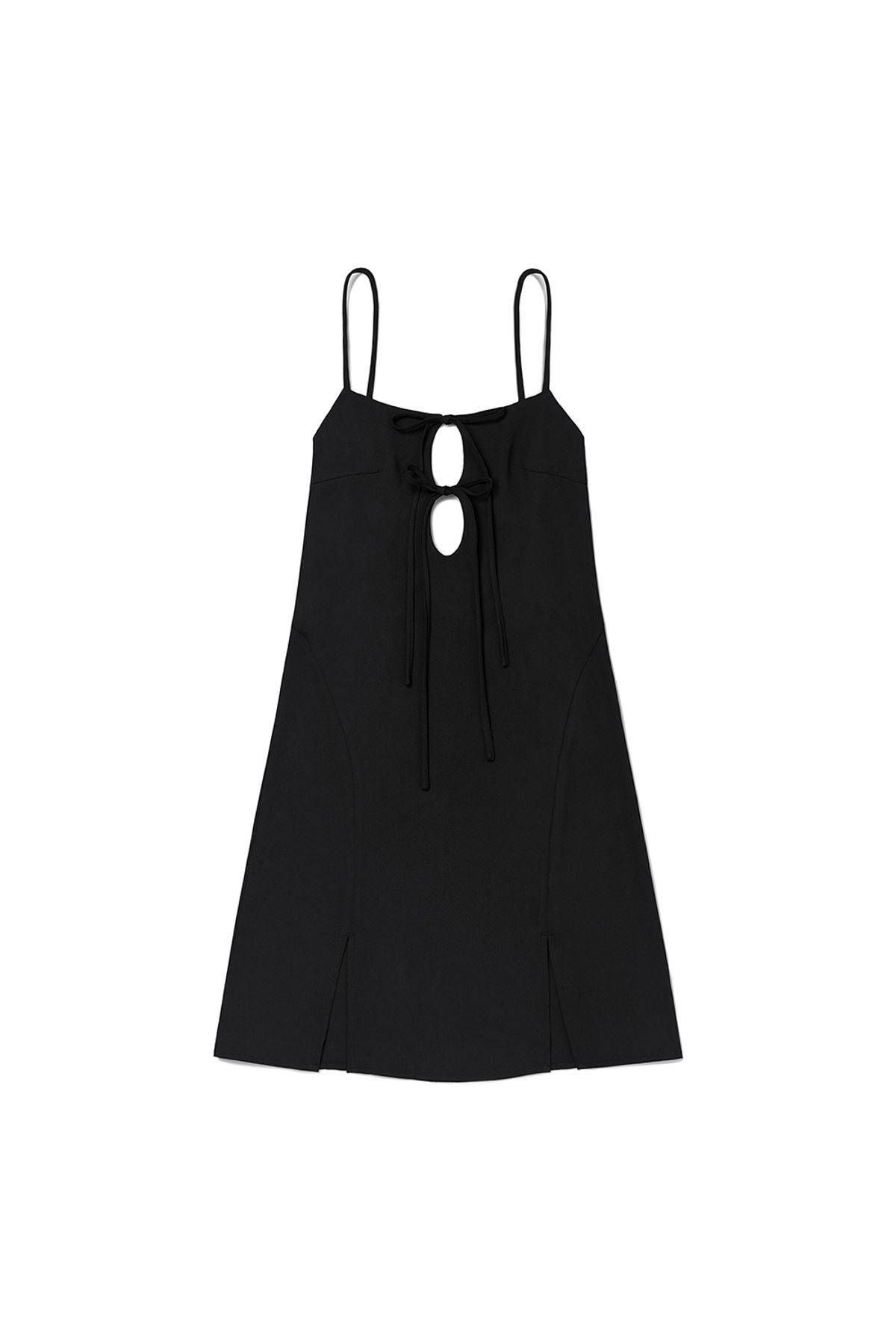 커렌트(CURRENT) STRAP MINI DRESS [BLACK]