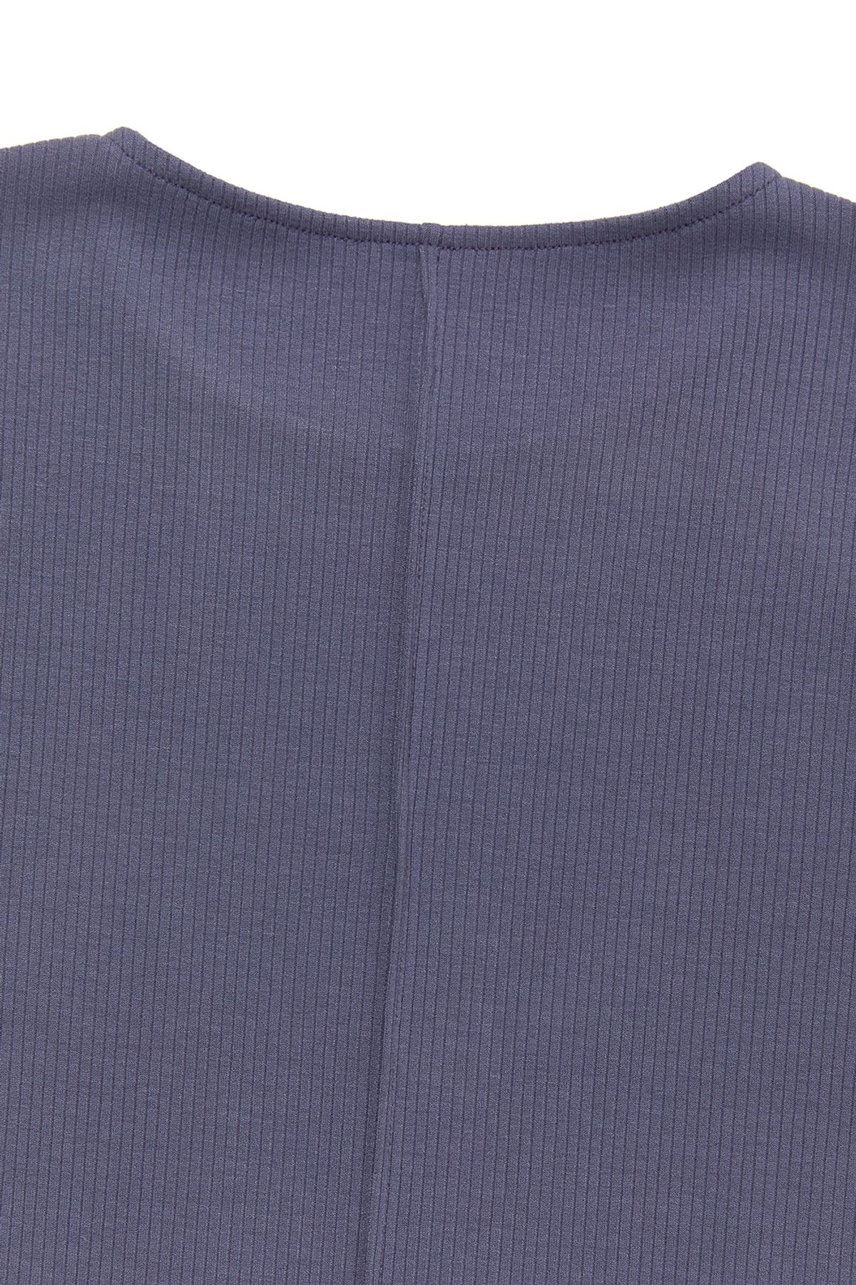 커렌트(CURRENT) PINTUCK CROP SHORT SLEEVE TEE [BLUE]