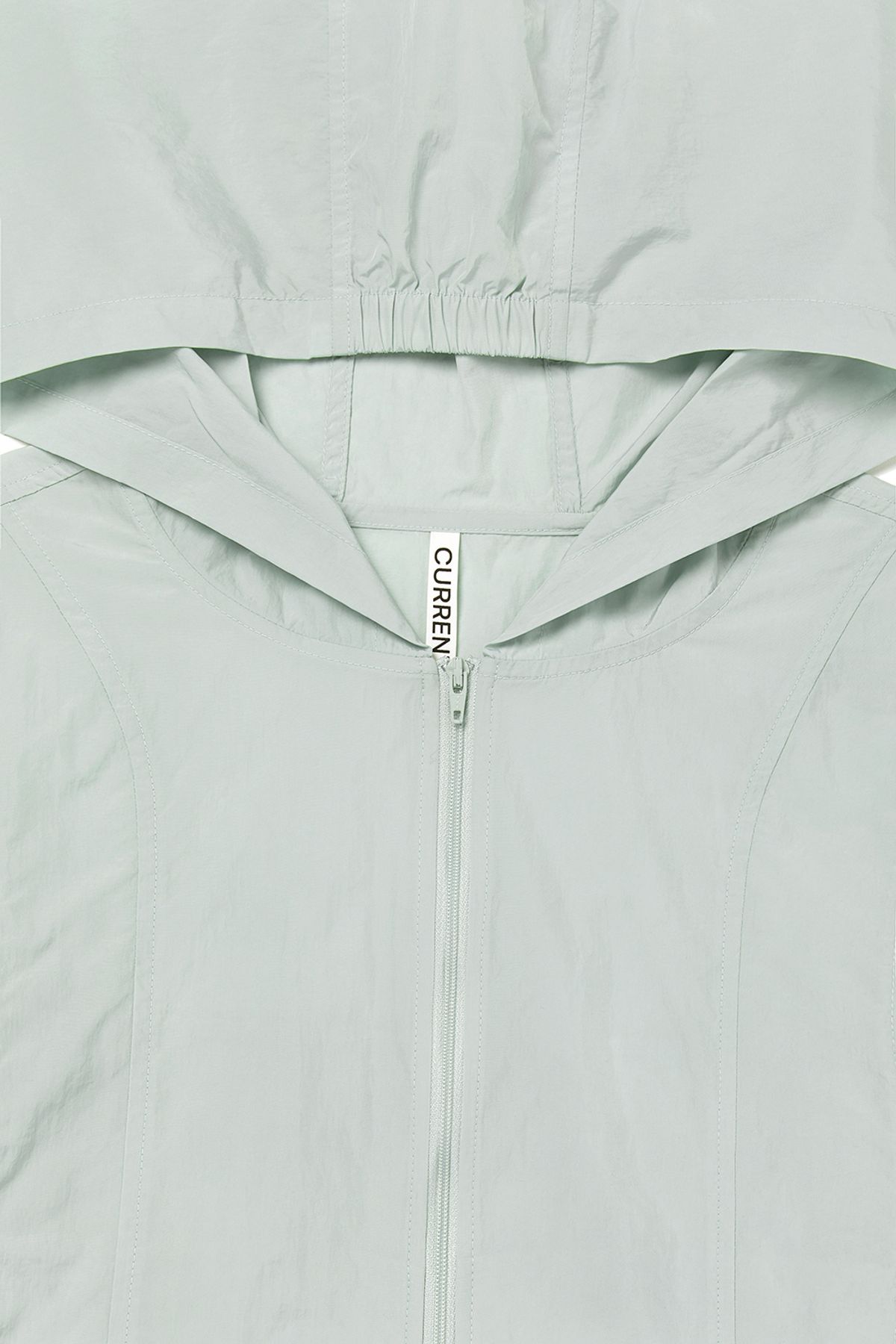 커렌트(CURRENT) SHEER HOODED JACKET [LIGHT MINT]